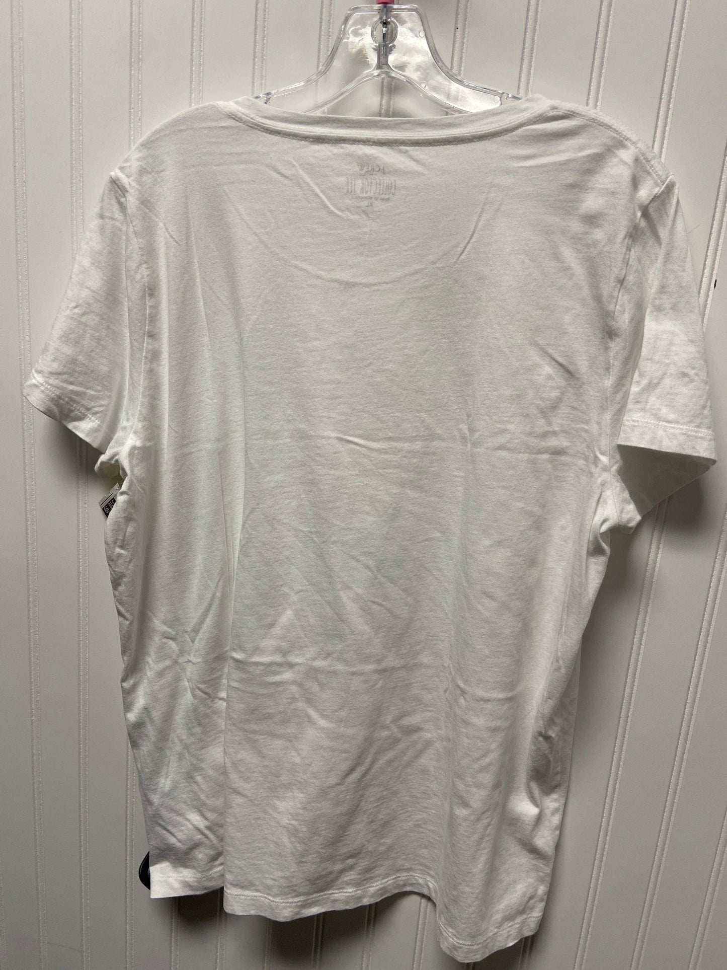 Top Short Sleeve Basic By J. Crew In White, Size: Xl