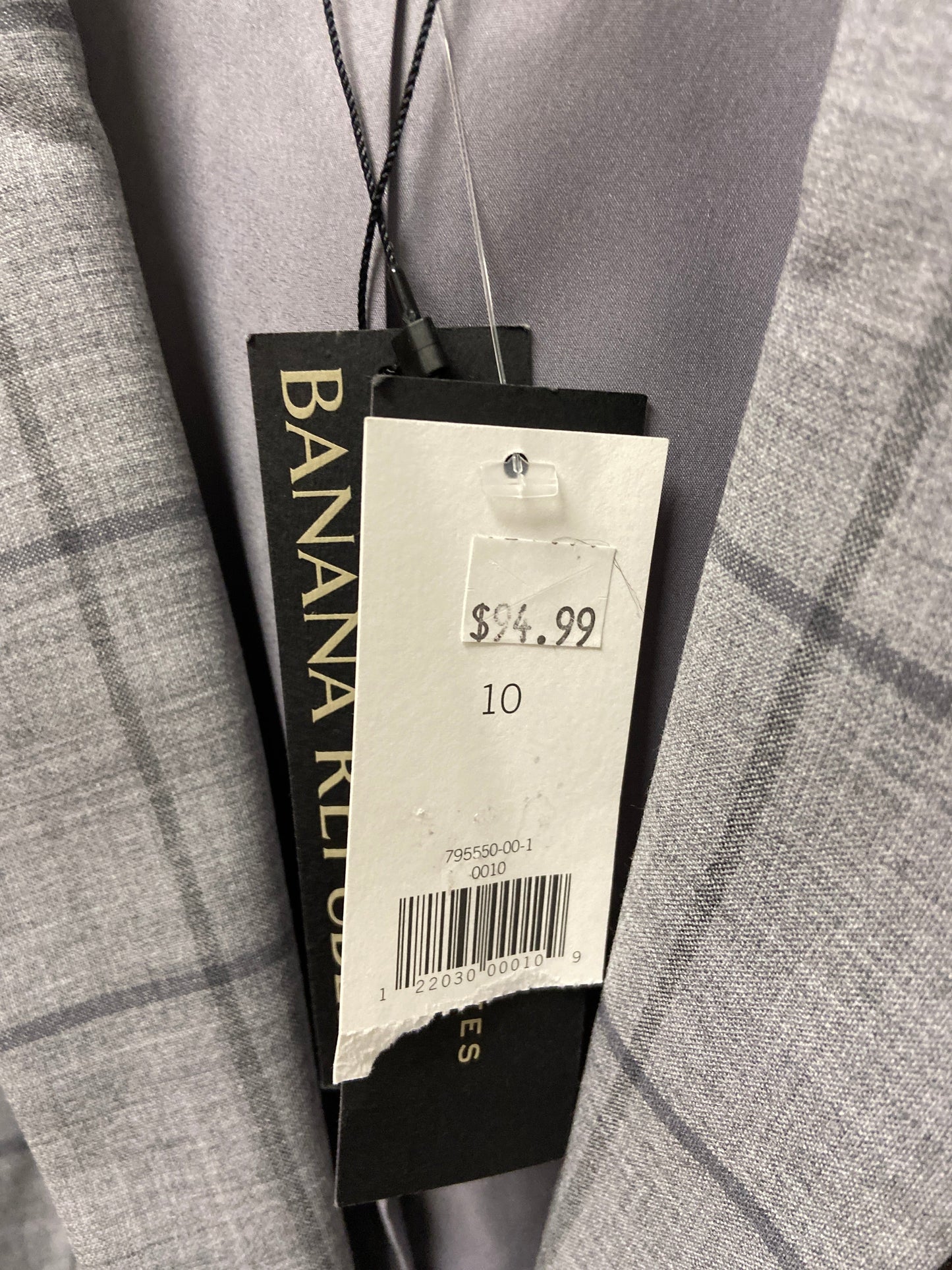 Blazer By Banana Republic In Grey, Size: M