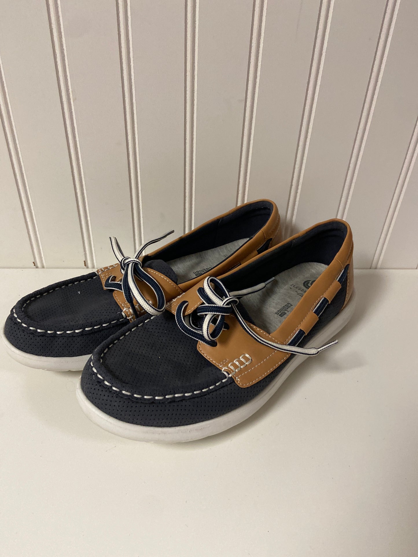 Shoes Flats By Clarks In Blue, Size: 7