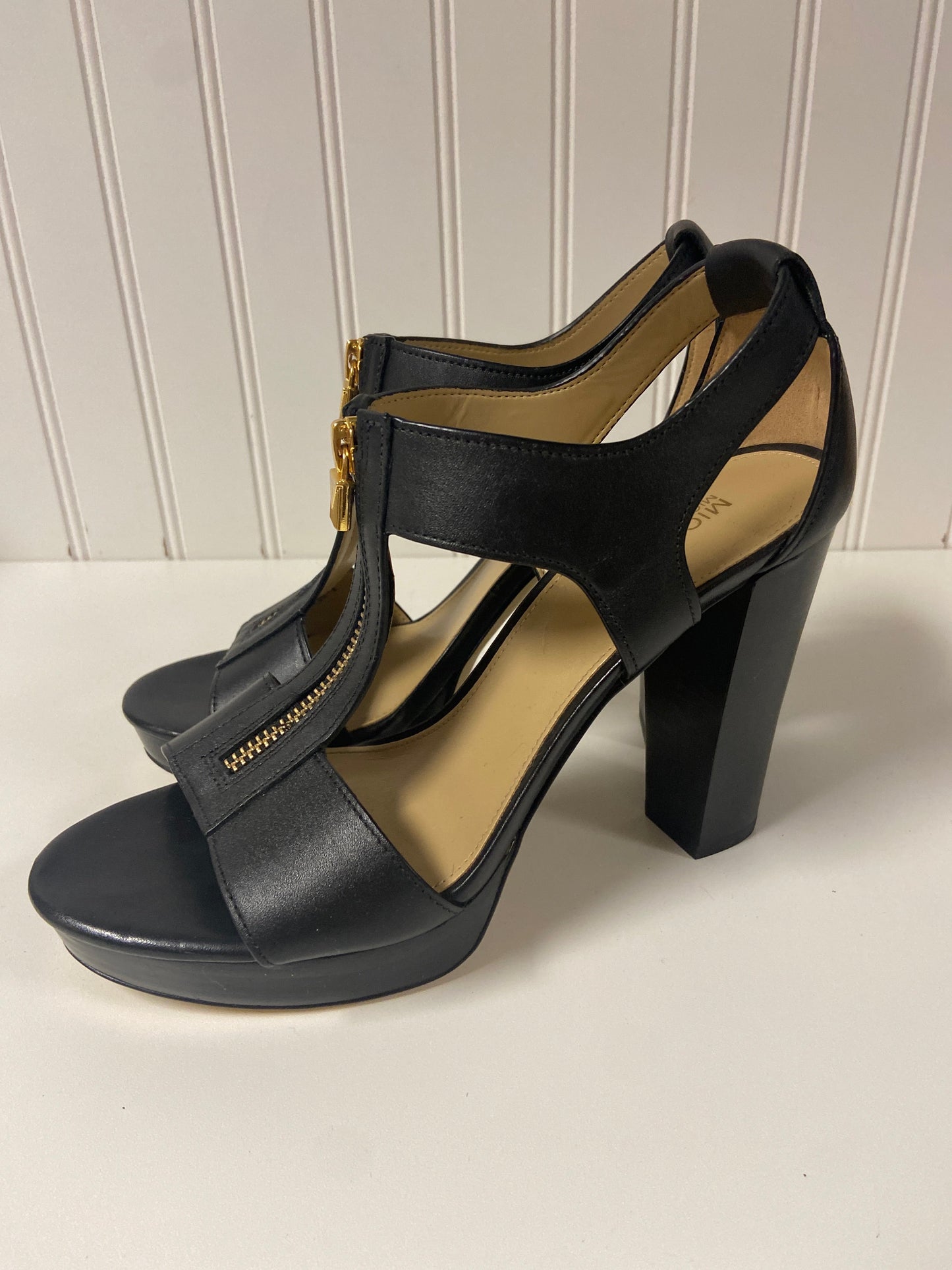 Shoes Heels Block By Michael By Michael Kors In Black, Size: 7