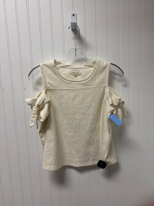 Top Short Sleeve By Madewell In Cream, Size: S