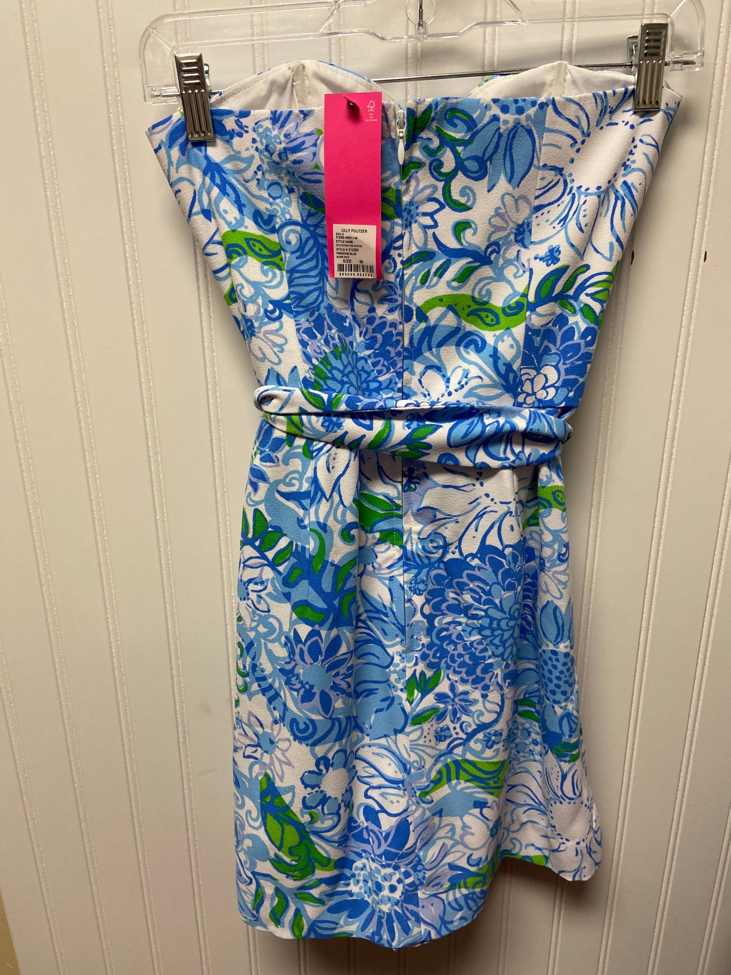 Dress Designer By Lilly Pulitzer In Blue & Green, Size: Xxs