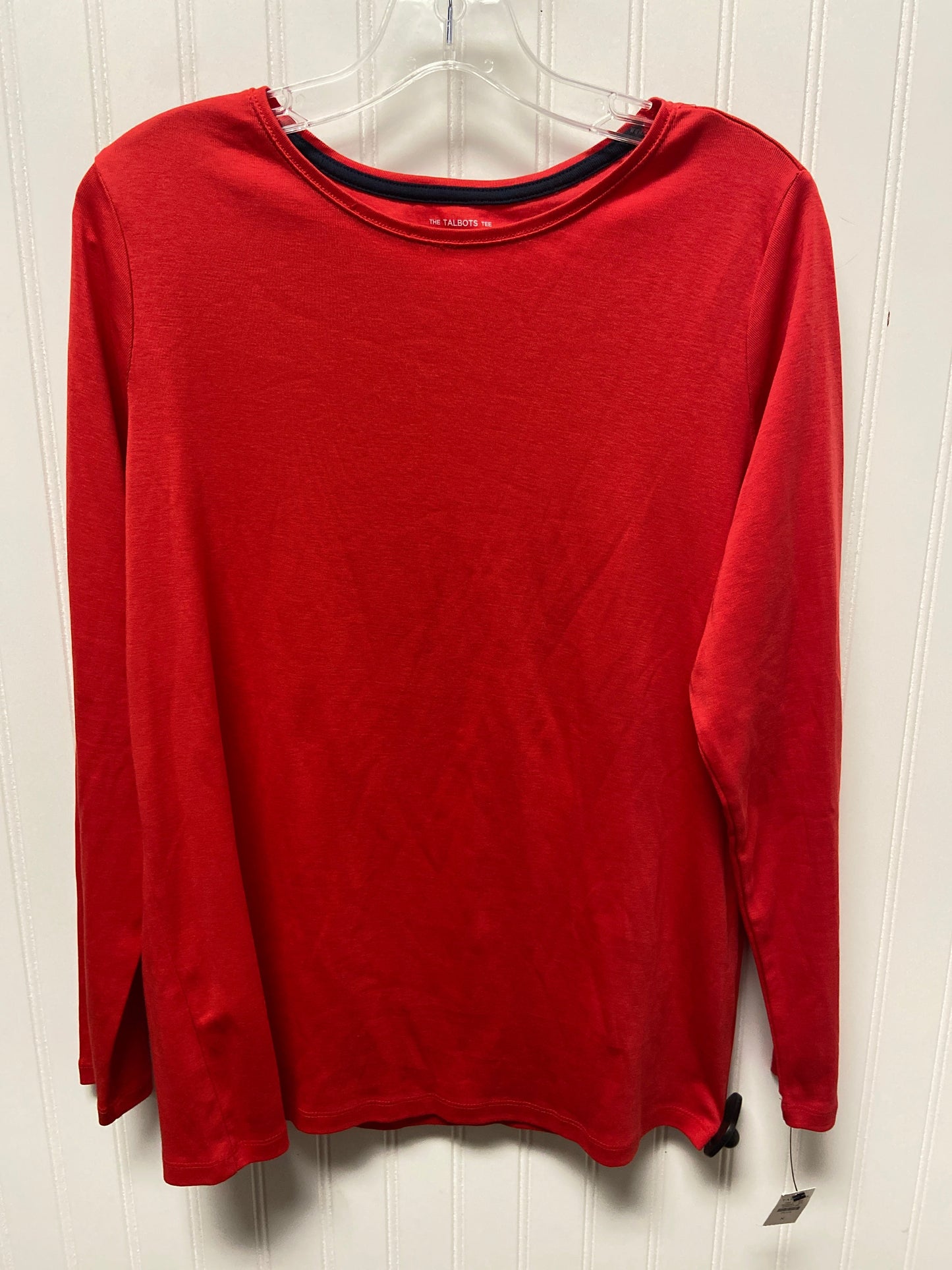 Top Long Sleeve Basic By Talbots In Red, Size: Xl