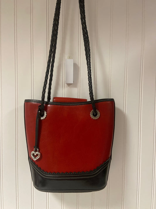 Handbag Leather By Brighton, Size: Large