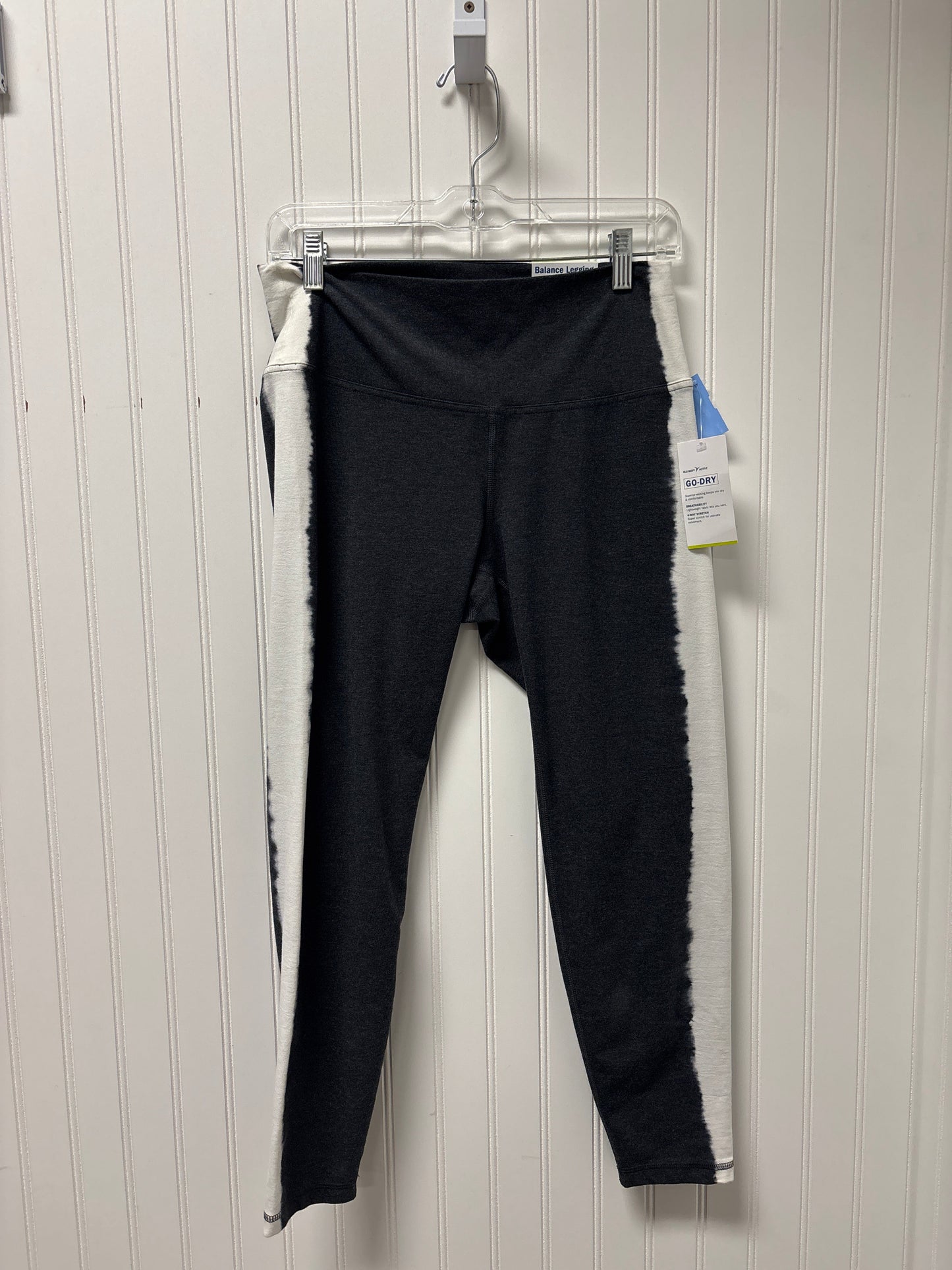 Athletic Leggings By Old Navy In Grey & White, Size: L