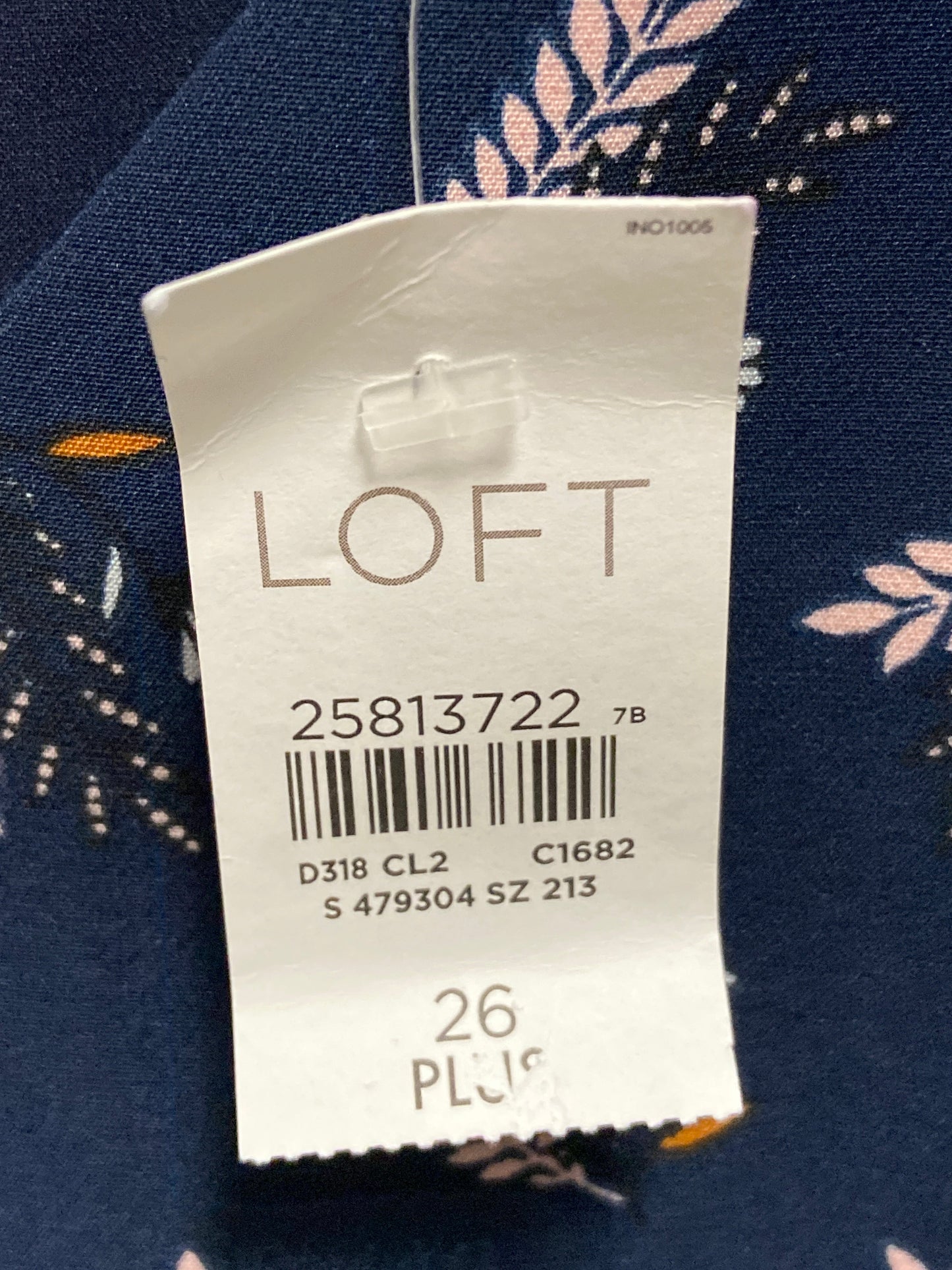 Dress Work By Loft In Navy, Size: 3x