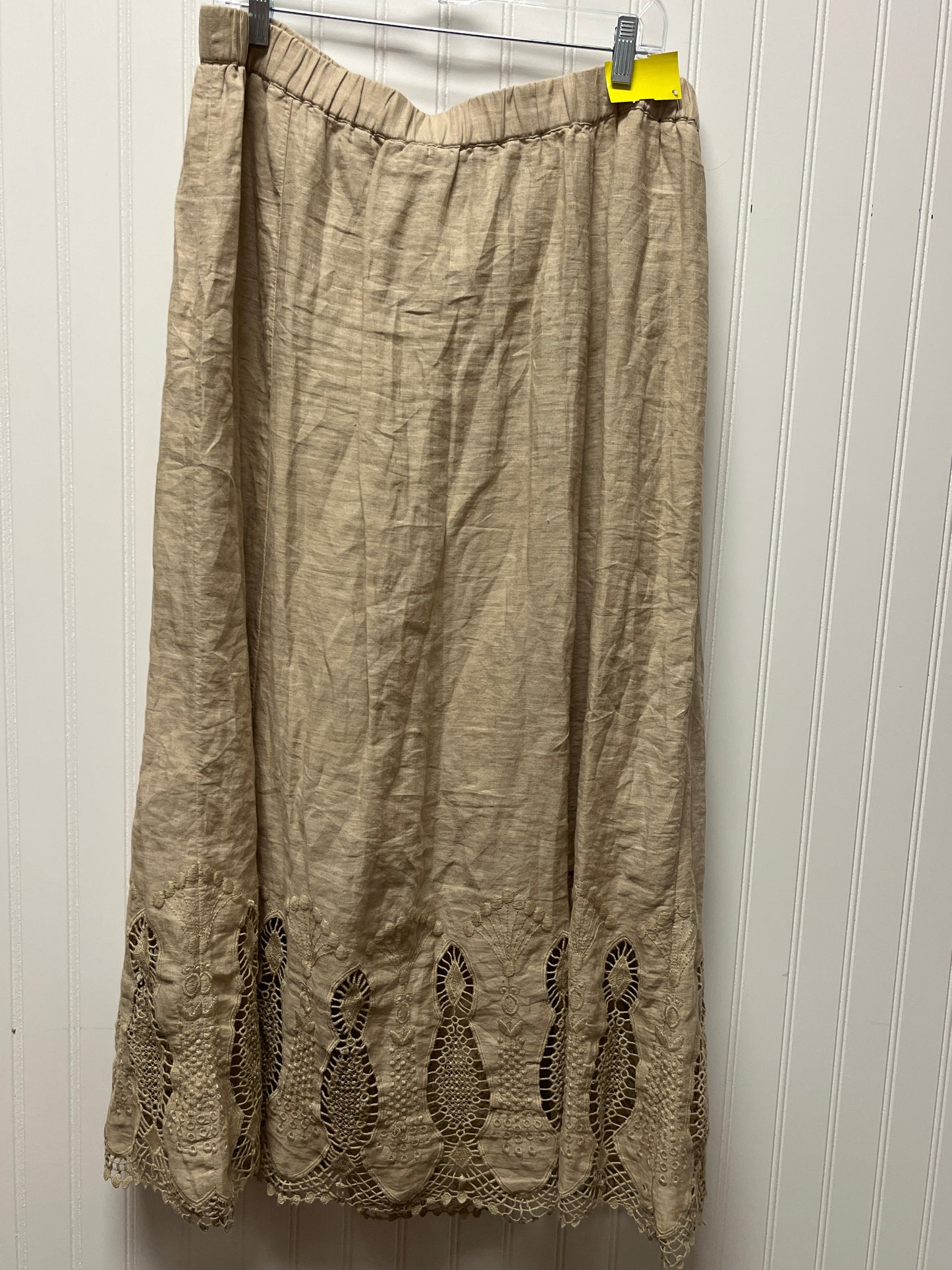 Skirt Maxi By Chicos In Beige, Size: 12p