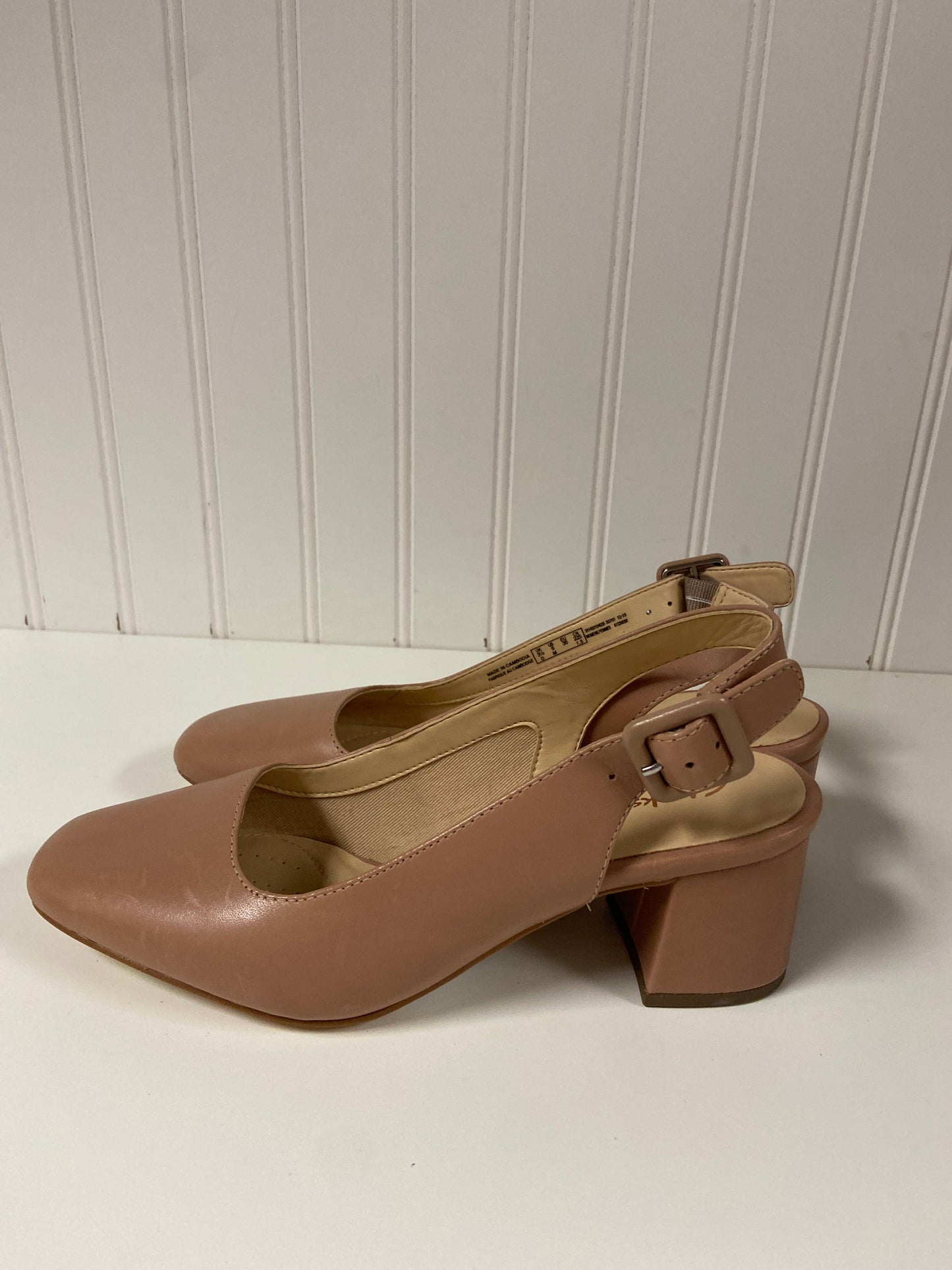 Shoes Heels Block By Clarks In Pink, Size: 6