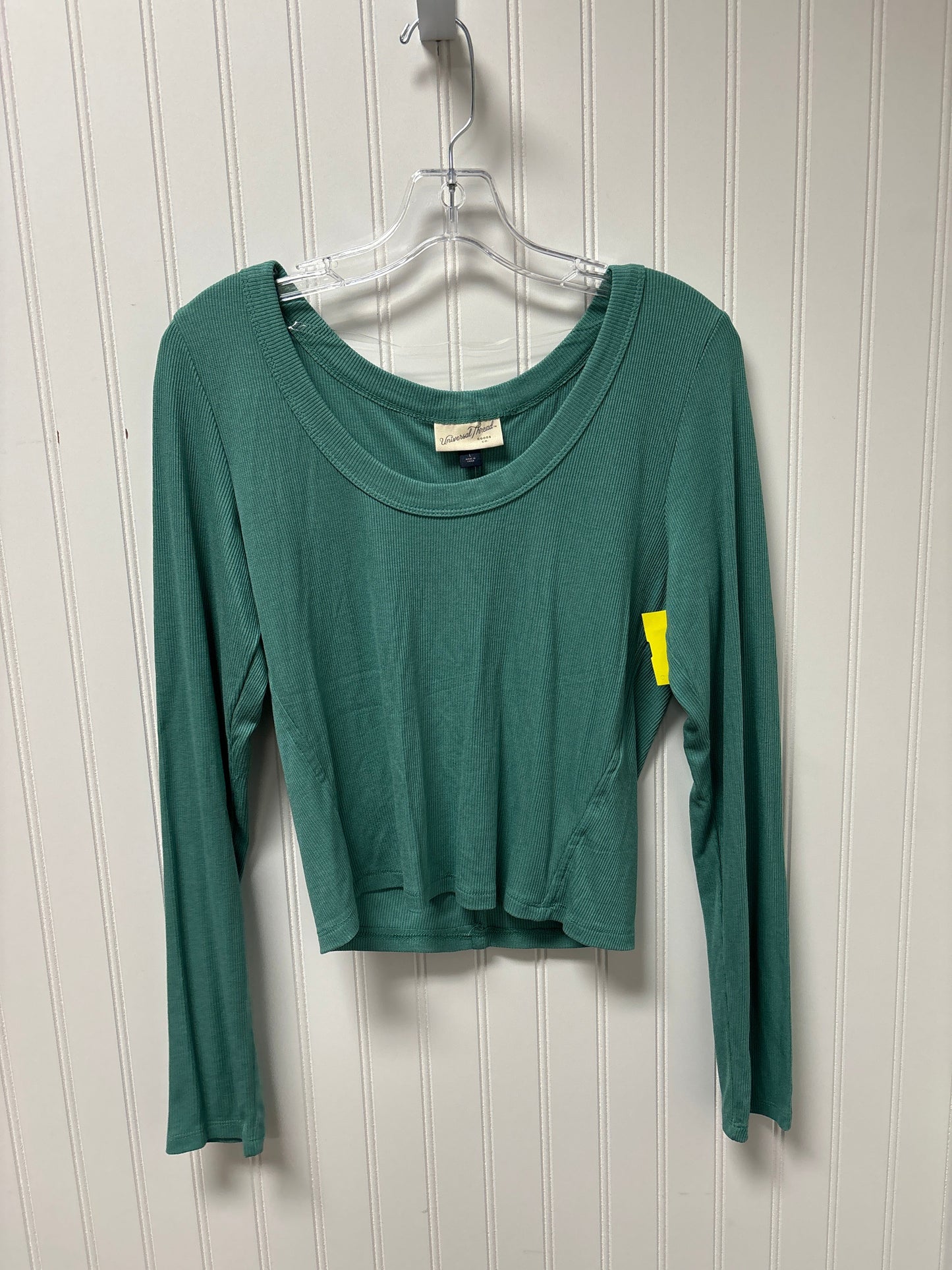 Top Long Sleeve Basic By Universal Thread In Green, Size: L