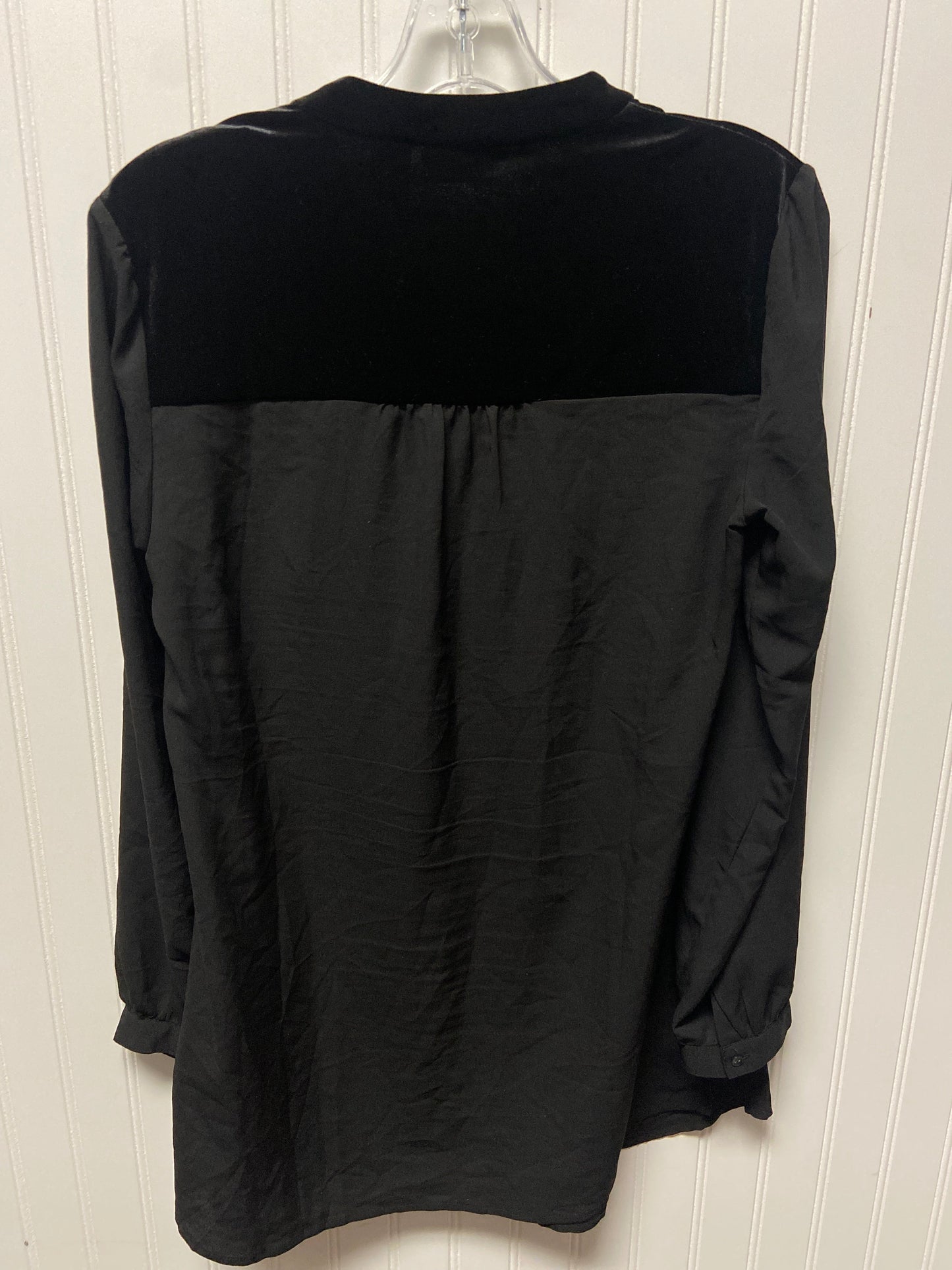 Top Long Sleeve By Chicos In Black, Size: S