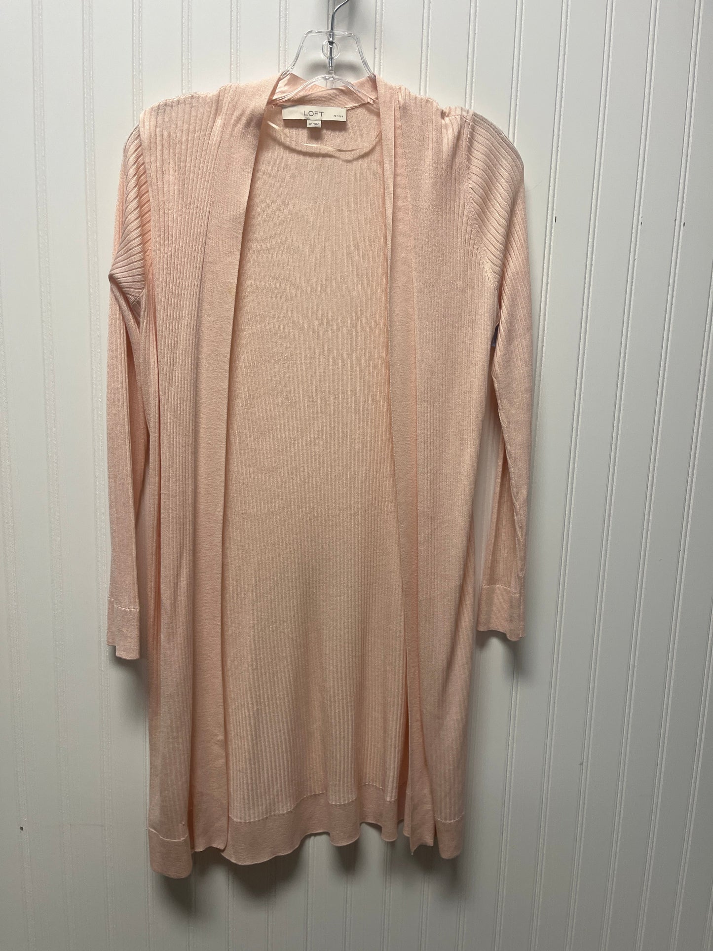 Cardigan By Loft In Peach, Size: Sp