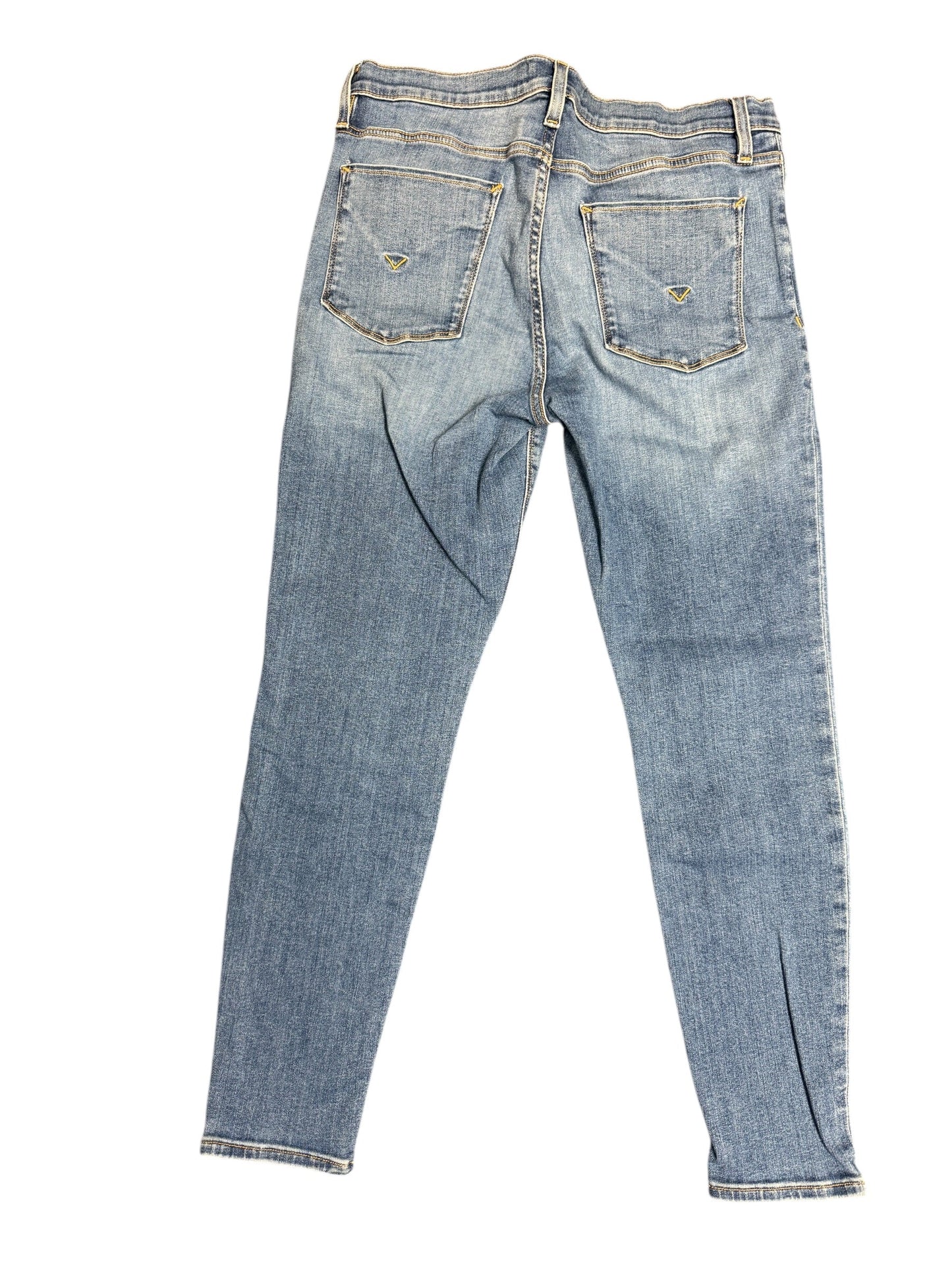 Jeans Skinny By Hudson In Blue Denim, Size: 10