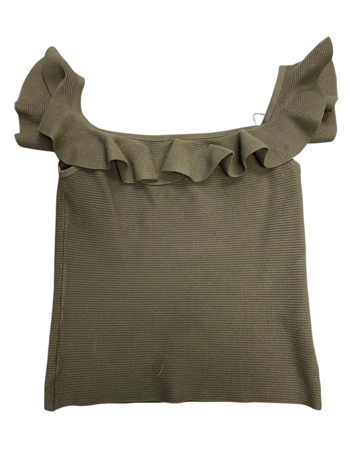 Top Sleeveless By Express In Green, Size: L