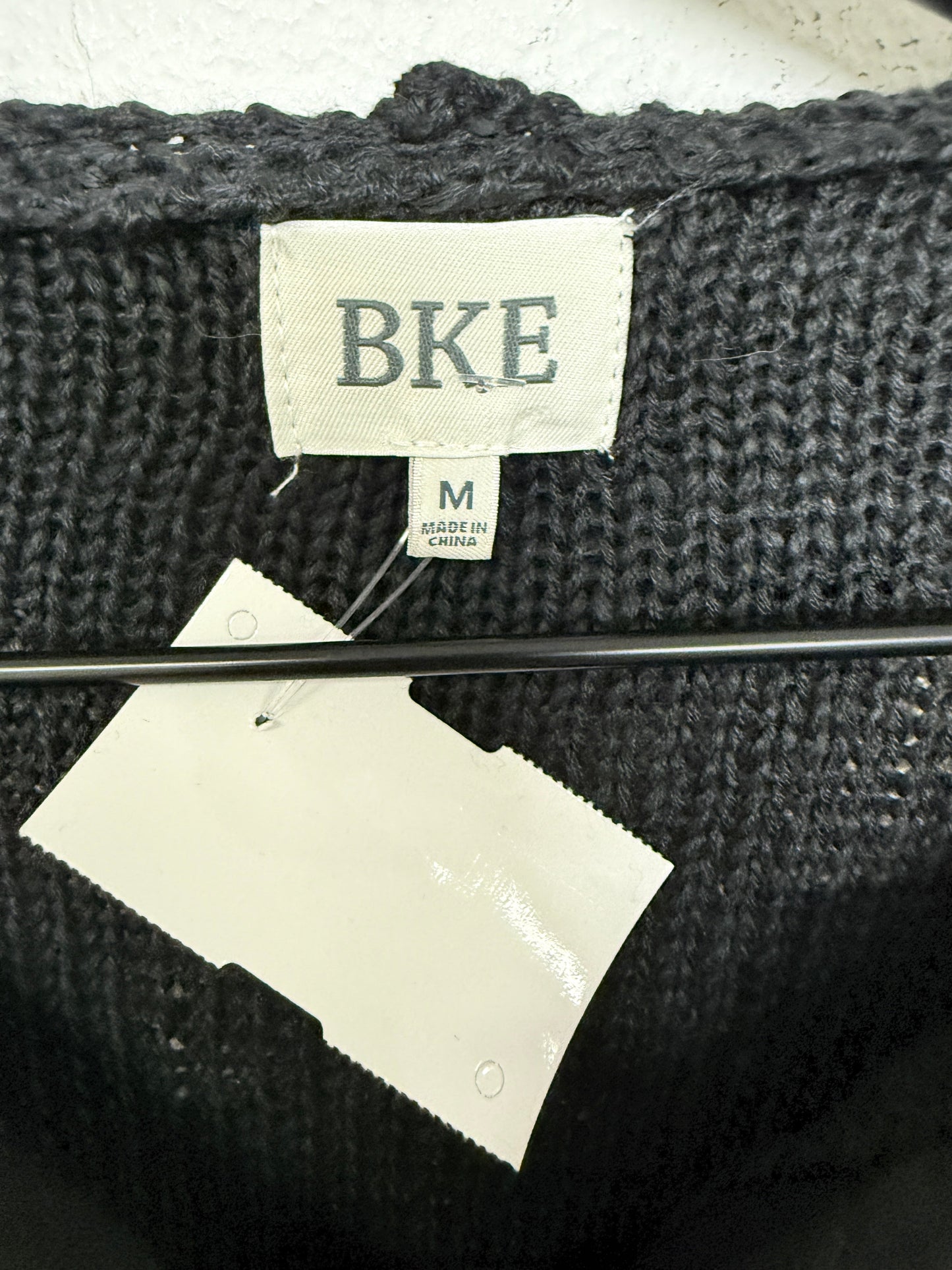 Sweater By Bke In Black & Tan, Size: M