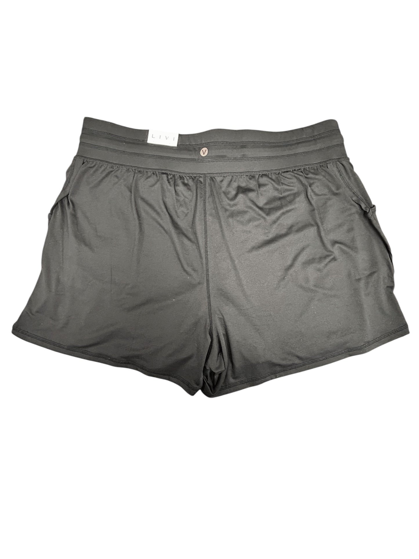 Athletic Shorts By Livi Active In Black, Size: 1x