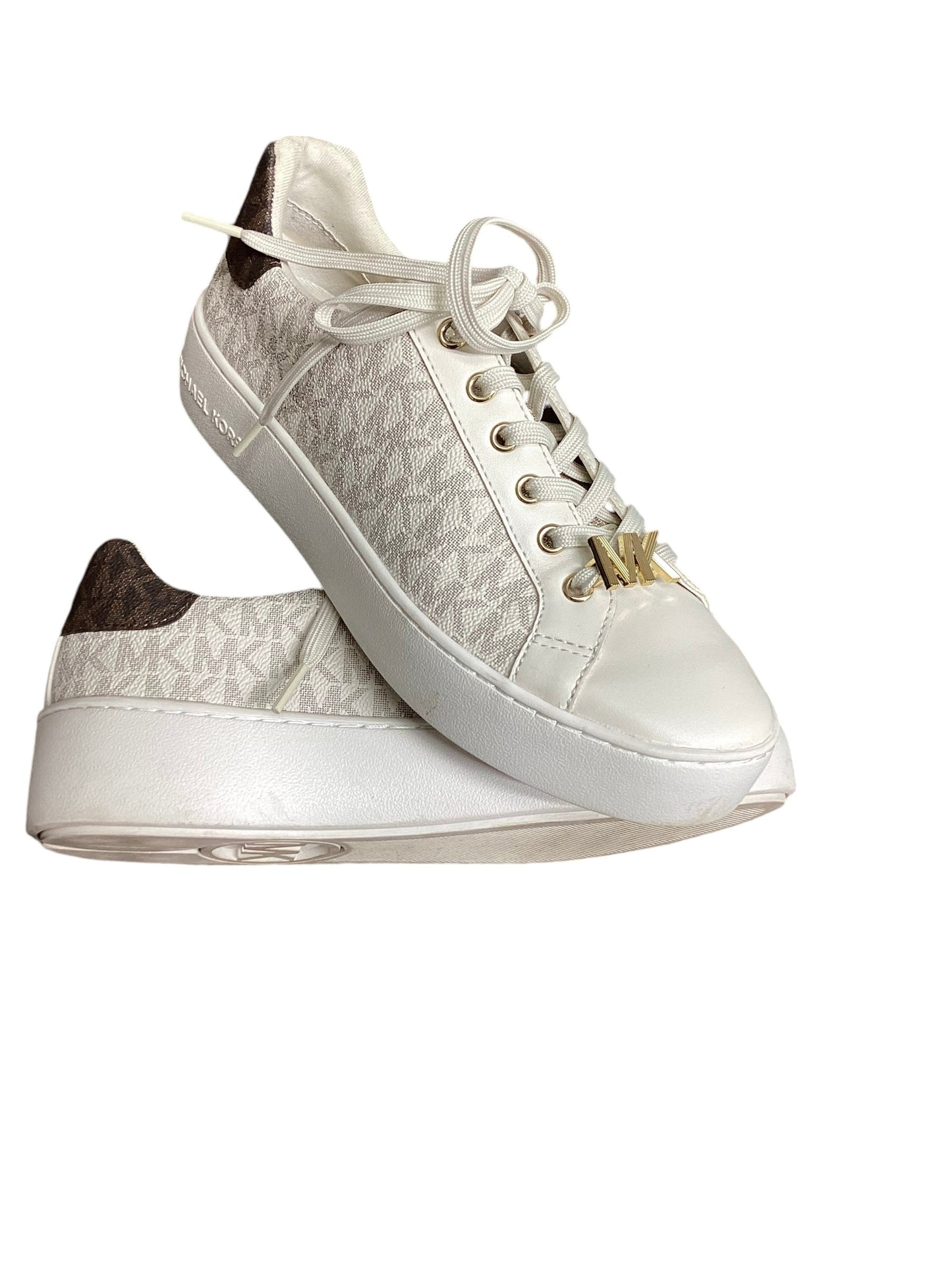 Shoes Designer By Michael By Michael Kors In White, Size: 7