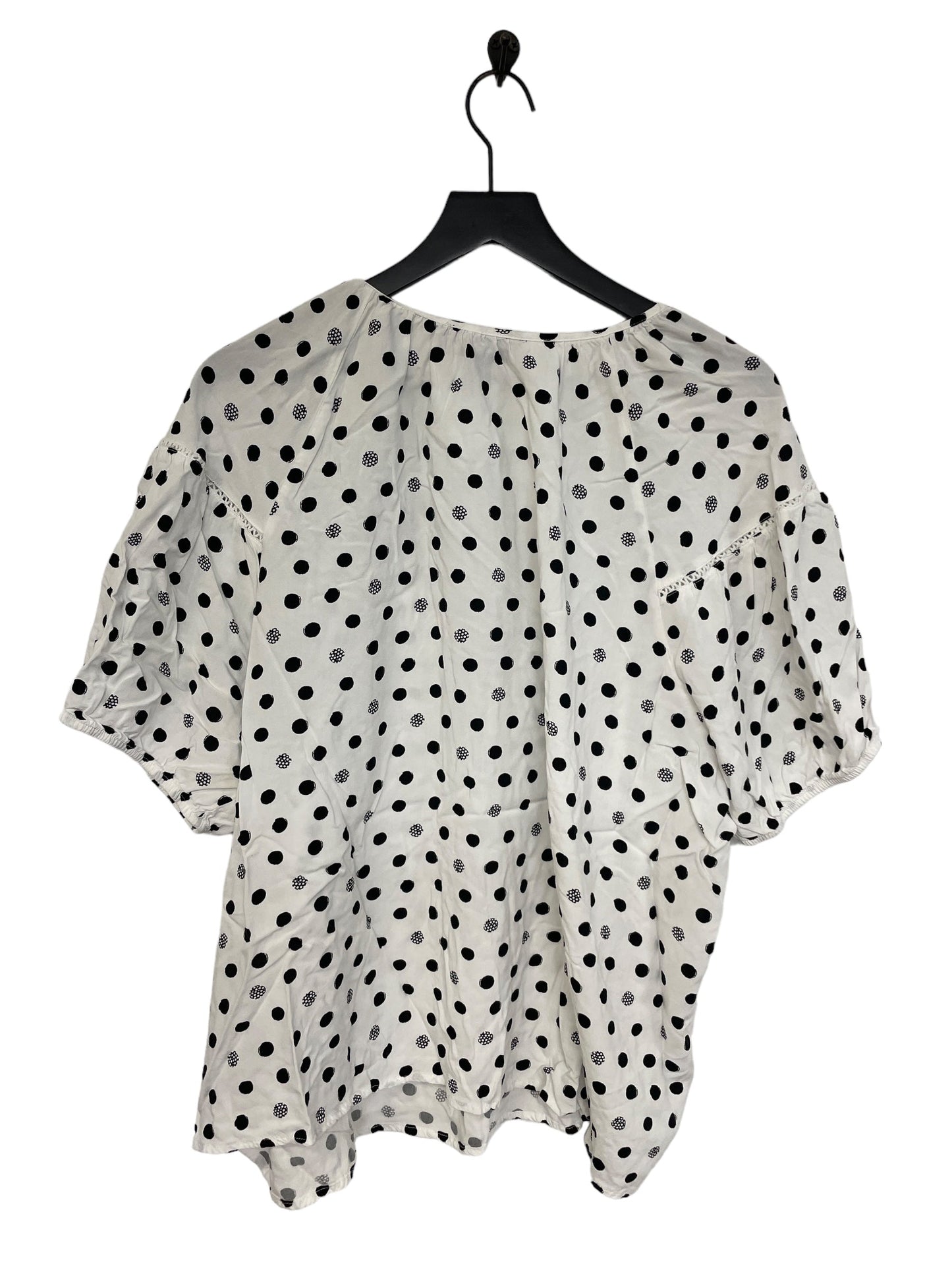 Polkadot Pattern Top 3/4 Sleeve Clothes Mentor, Size 3x