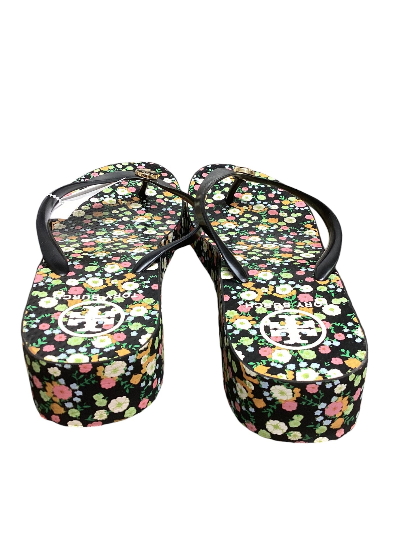 Sandals Flip Flops By Tory Burch In Floral Print, Size: 10.5