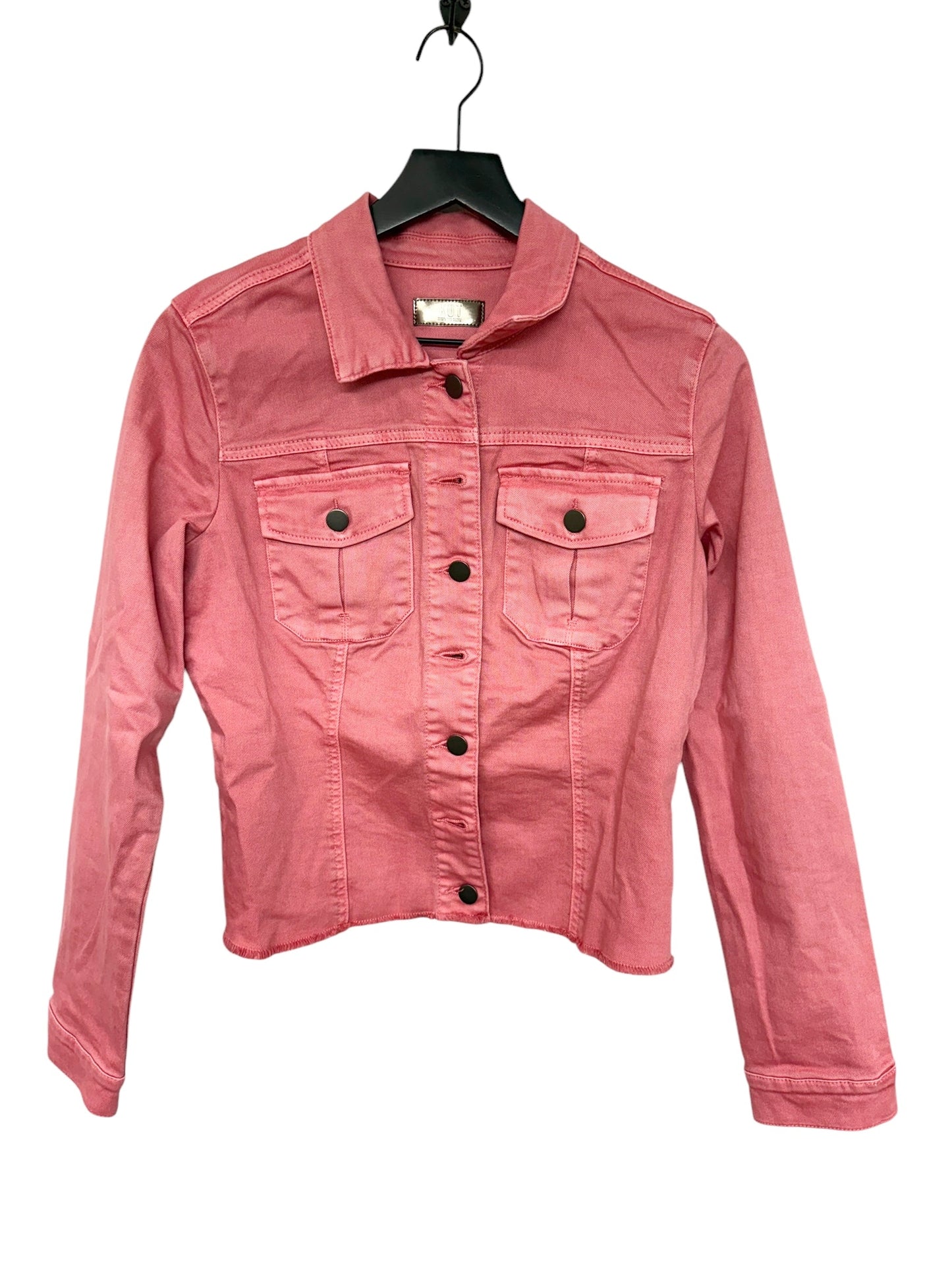 Jacket Denim By Kut In Pink Denim, Size: M