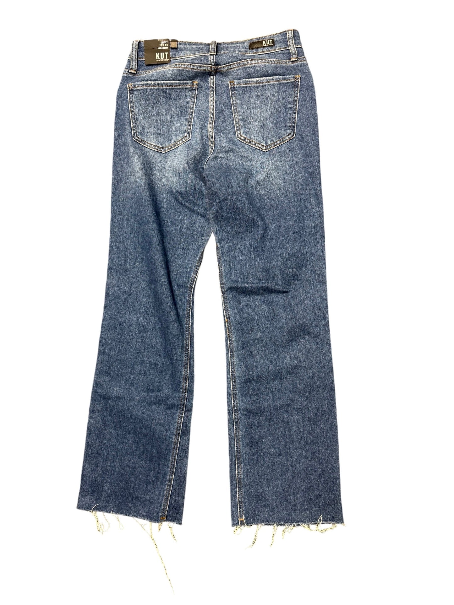 Jeans Flared By Kut In Blue Denim, Size: 0