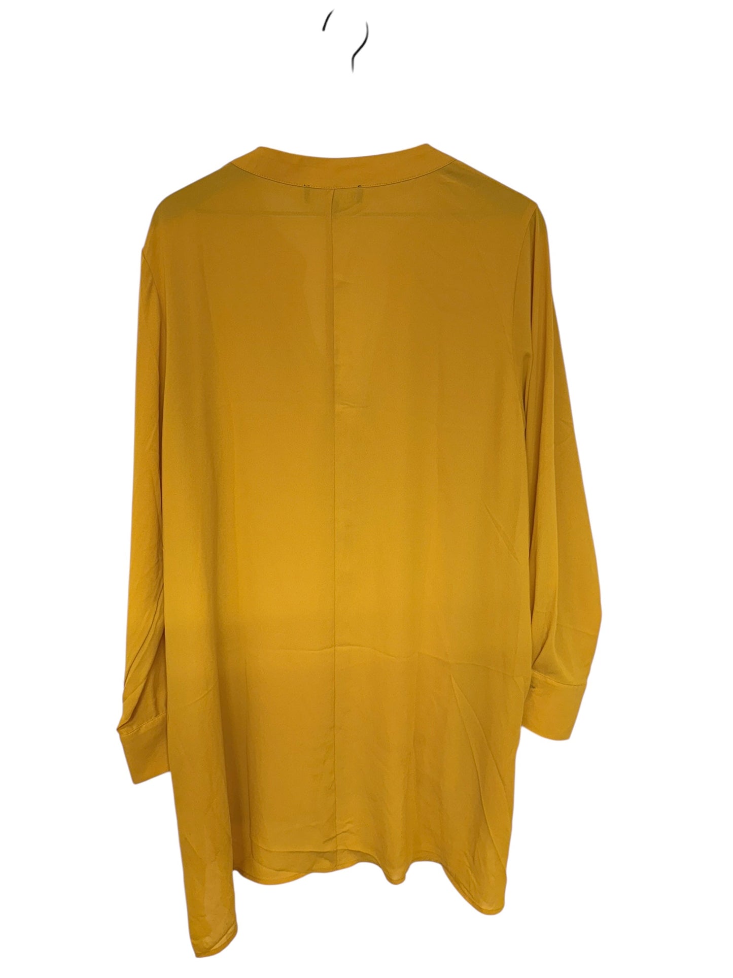 Top Long Sleeve By Eloquii In Yellow, Size: 1x