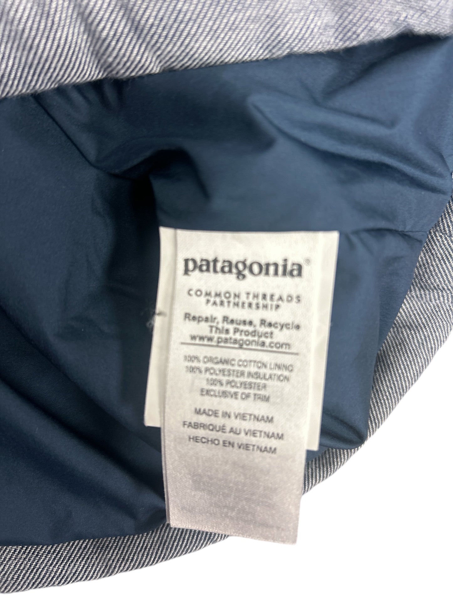 Jacket Puffer & Quilted By Patagonia In Navy, Size: S