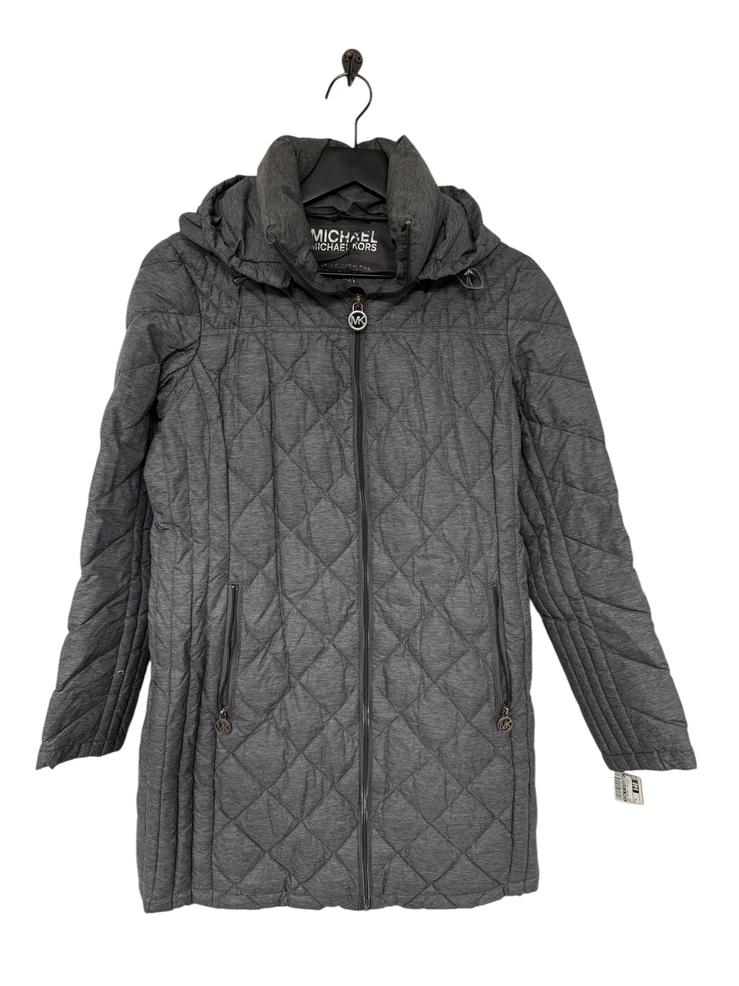 Coat Puffer & Quilted By Michael By Michael Kors In Grey, Size: S