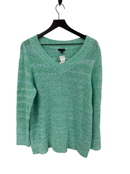 Sweater By Talbots In Green, Size: Xl