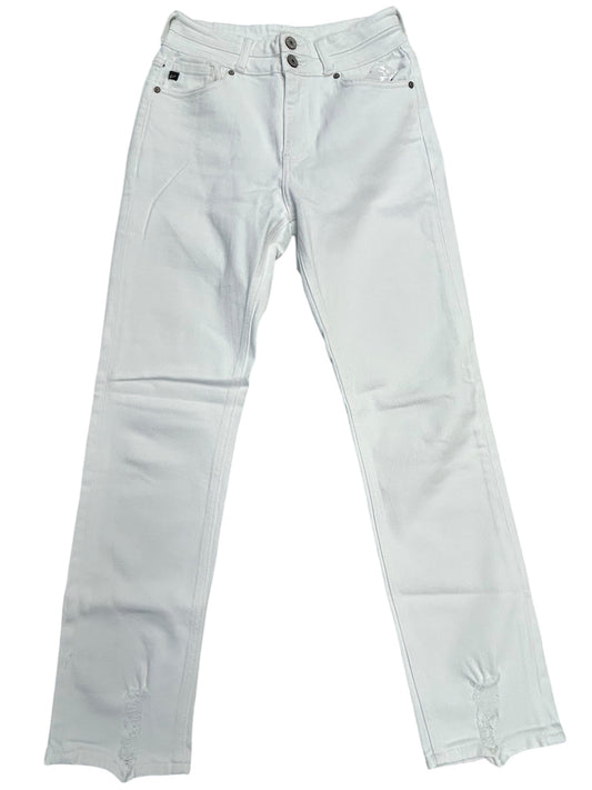 Jeans Straight By Kancan In White Denim, Size: 2