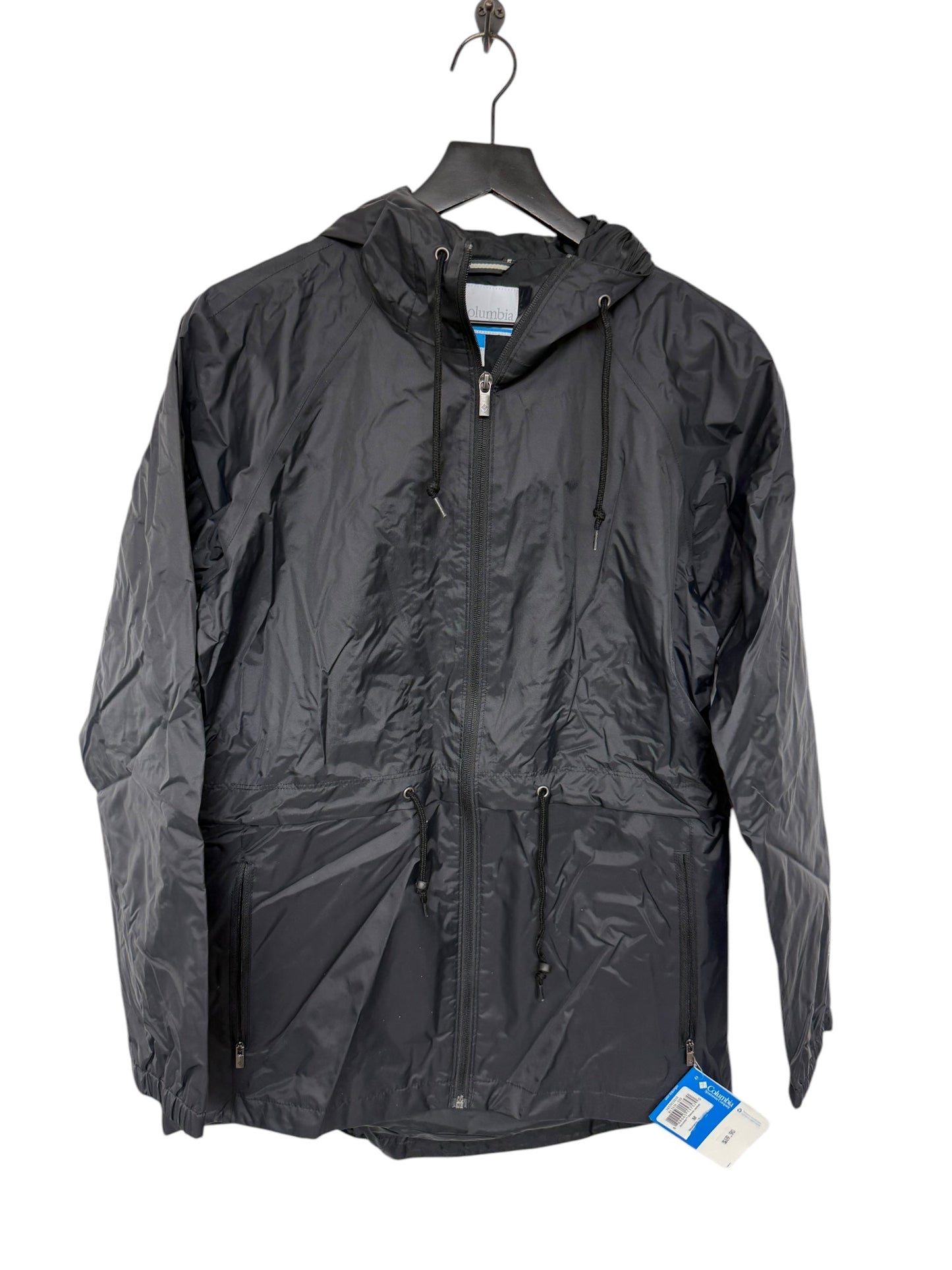 Jacket Windbreaker By Columbia In Black, Size: M