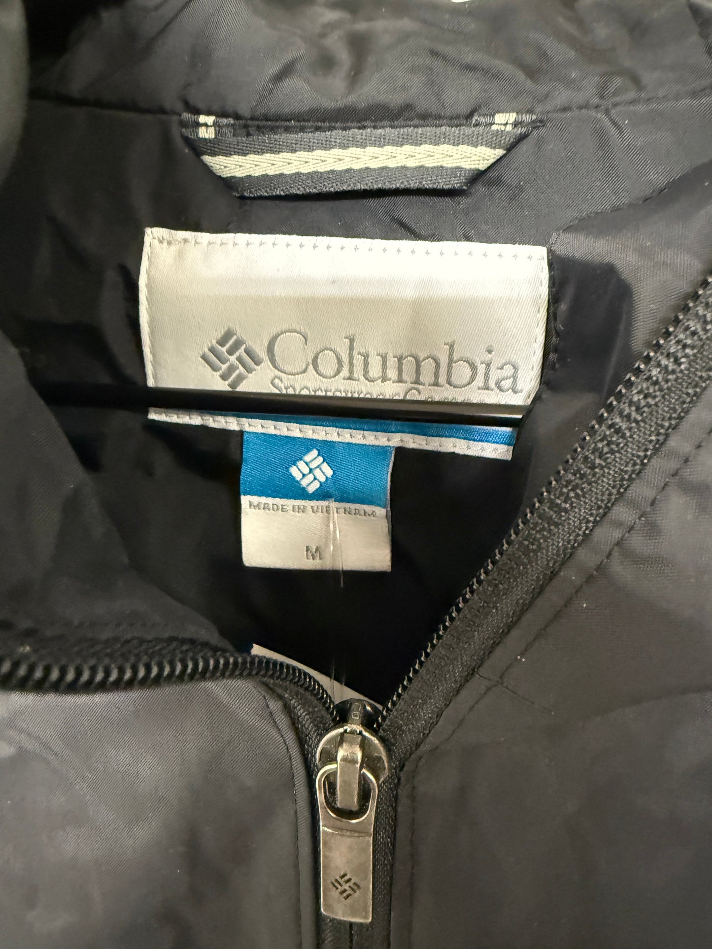 Jacket Windbreaker By Columbia In Black, Size: M