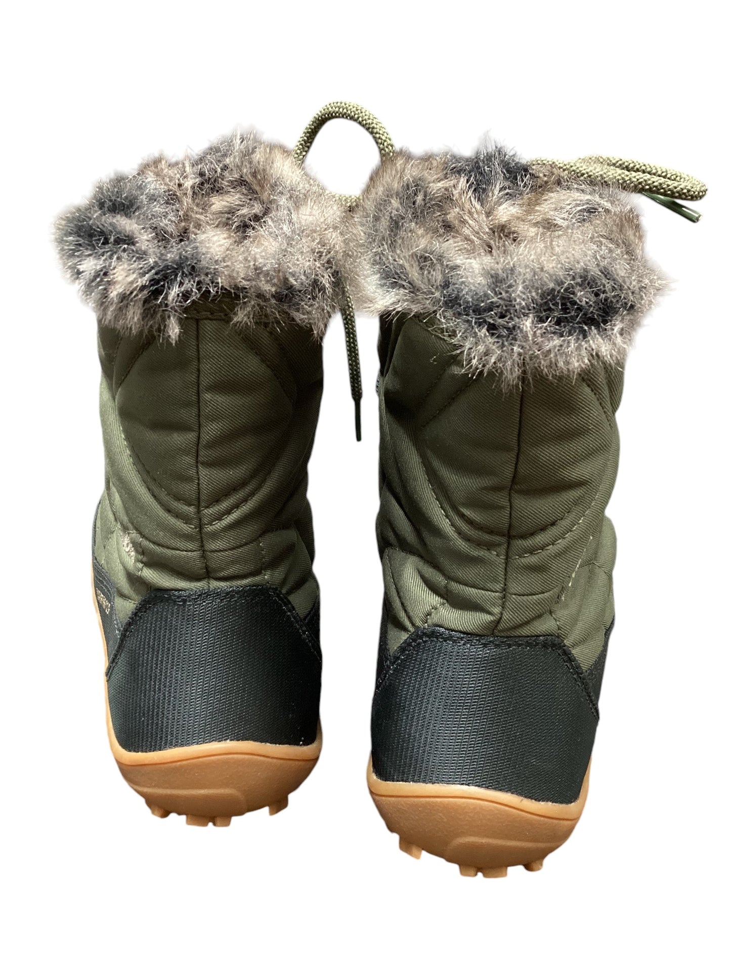 Boots Snow By Columbia In Green, Size: 11