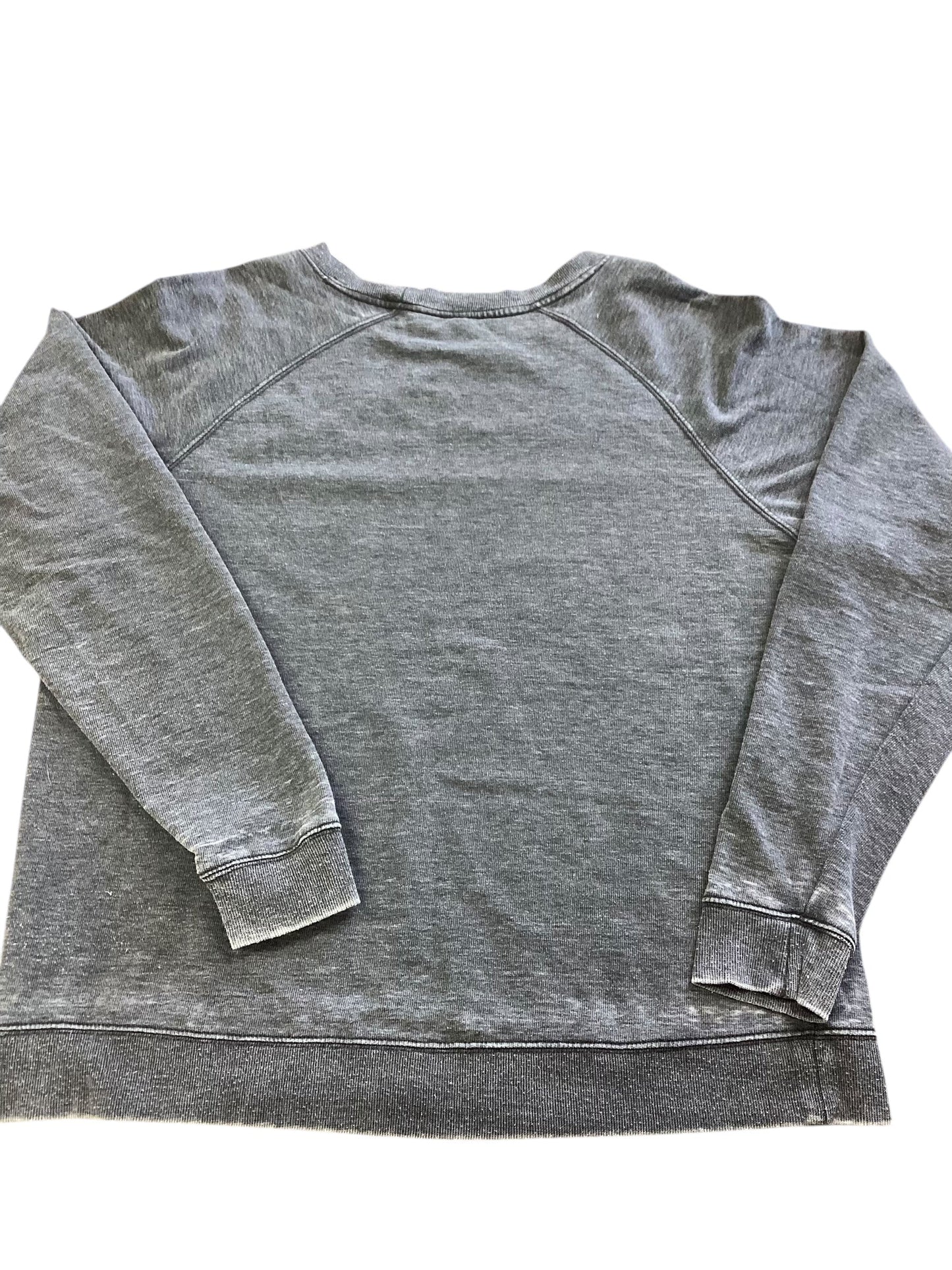 Sweatshirt Crewneck By Clothes Mentor In Grey, Size: L