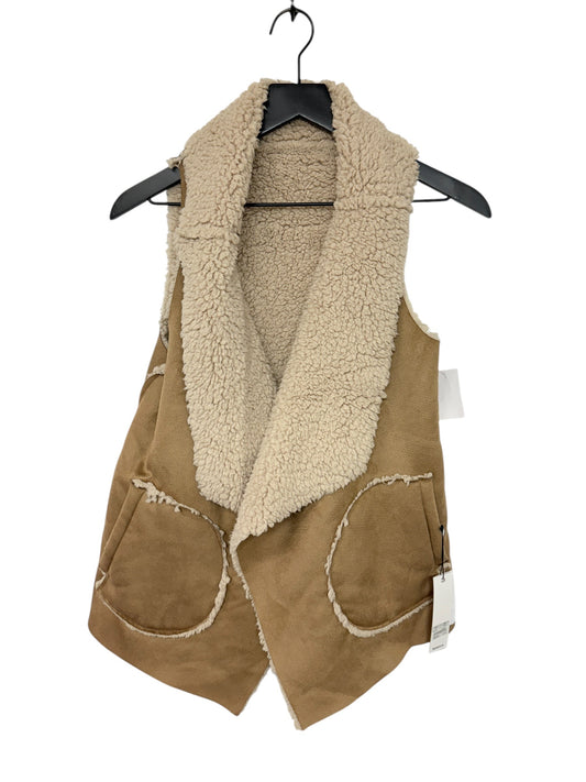 Vest Faux Fur & Sherpa By Bb Dakota In Tan, Size: S