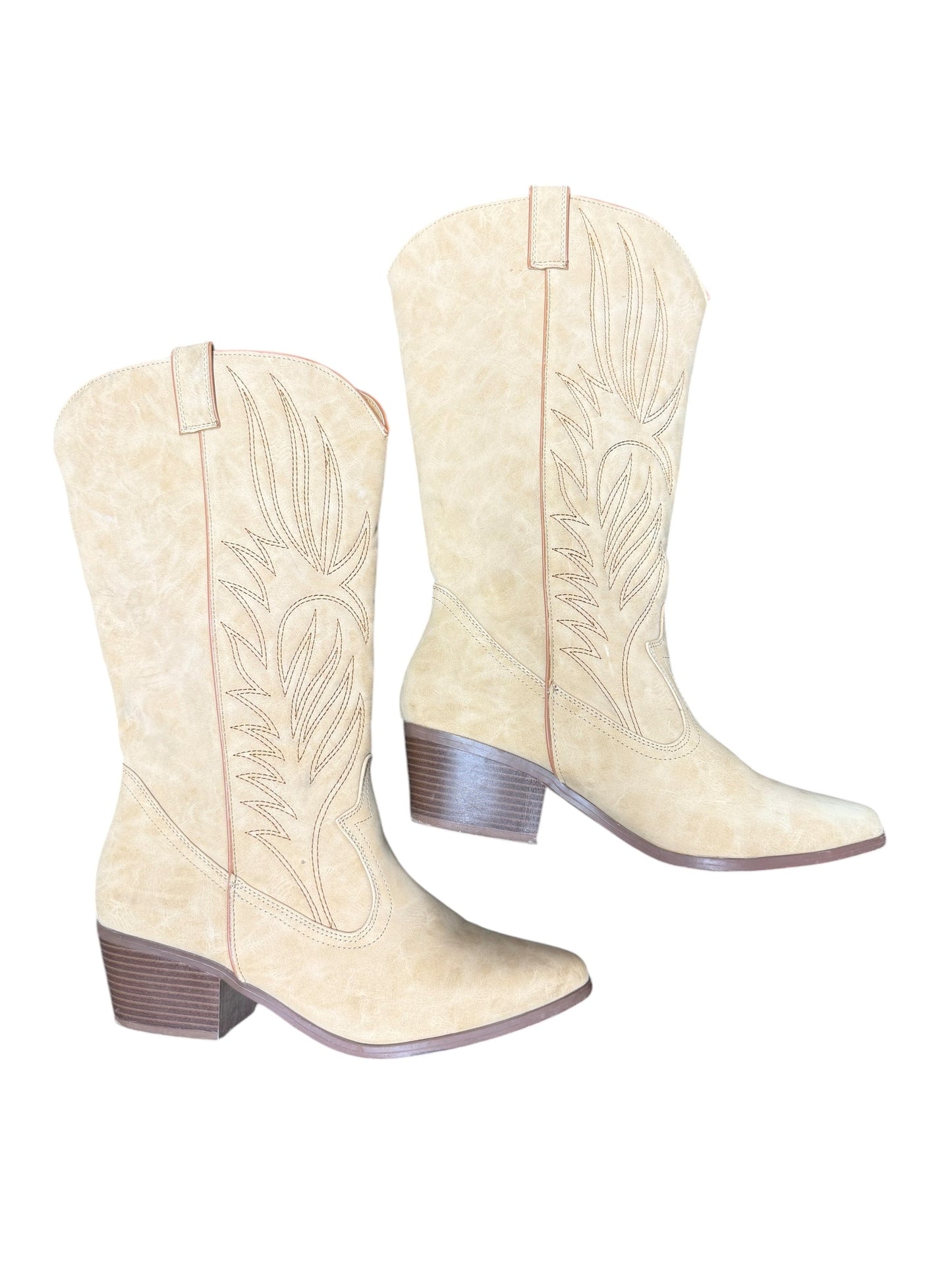 Boots Western By Qupid In Tan, Size: 9