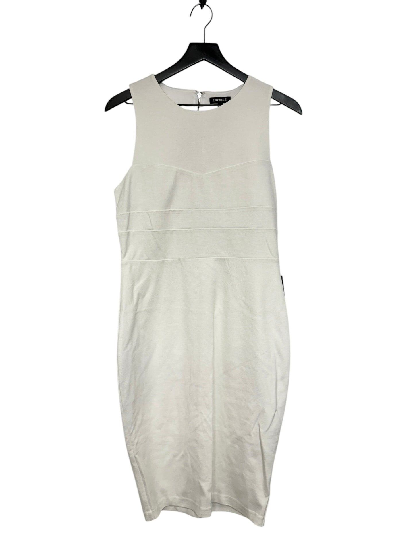 Dress Work By Express In White, Size: M