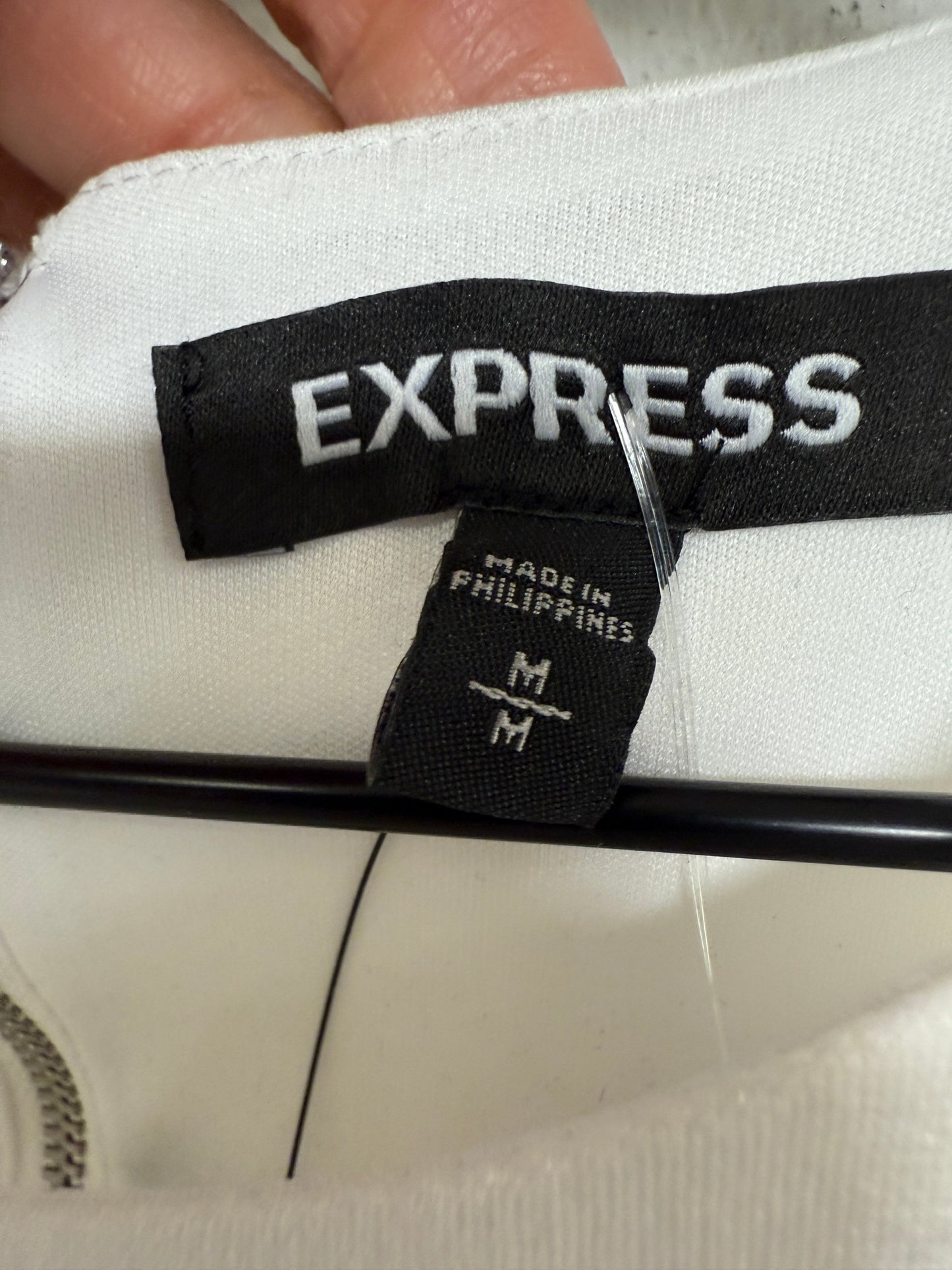 Dress Work By Express In White, Size: M