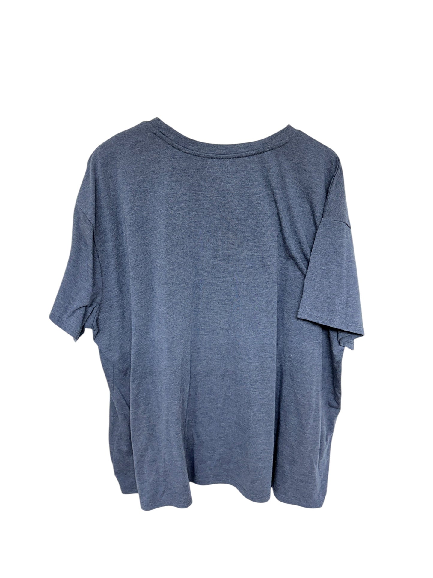 Top Short Sleeve Basic By Maurices In Navy, Size: 3x