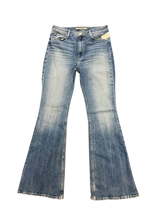 Jeans Flared By Hudson In Blue Denim, Size: 10