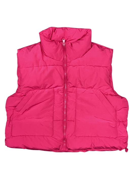 Vest Puffer & Quilted By Love Tree In Pink, Size: M