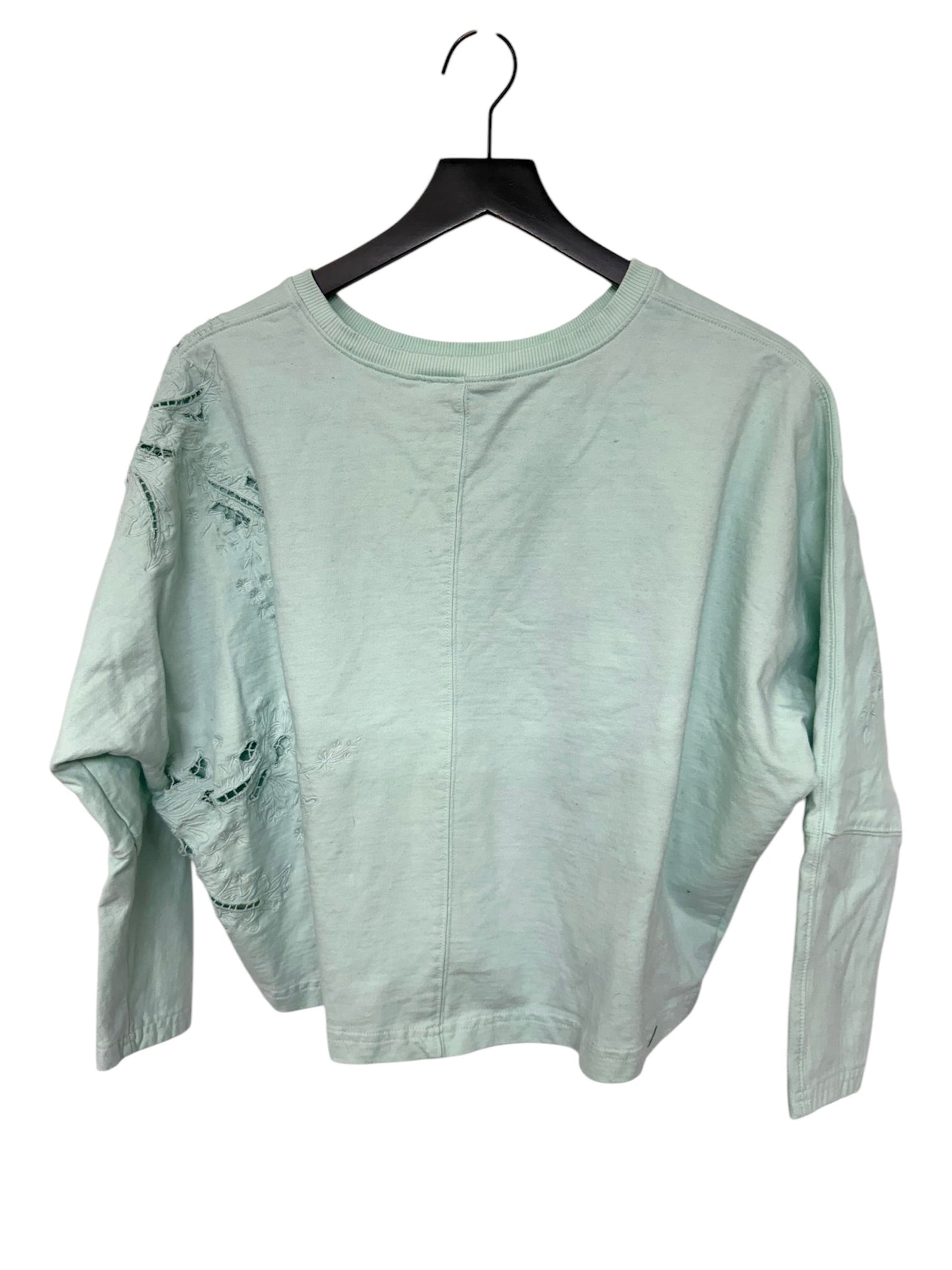 Top Long Sleeve By Anthropologie In Aqua, Size: Xs