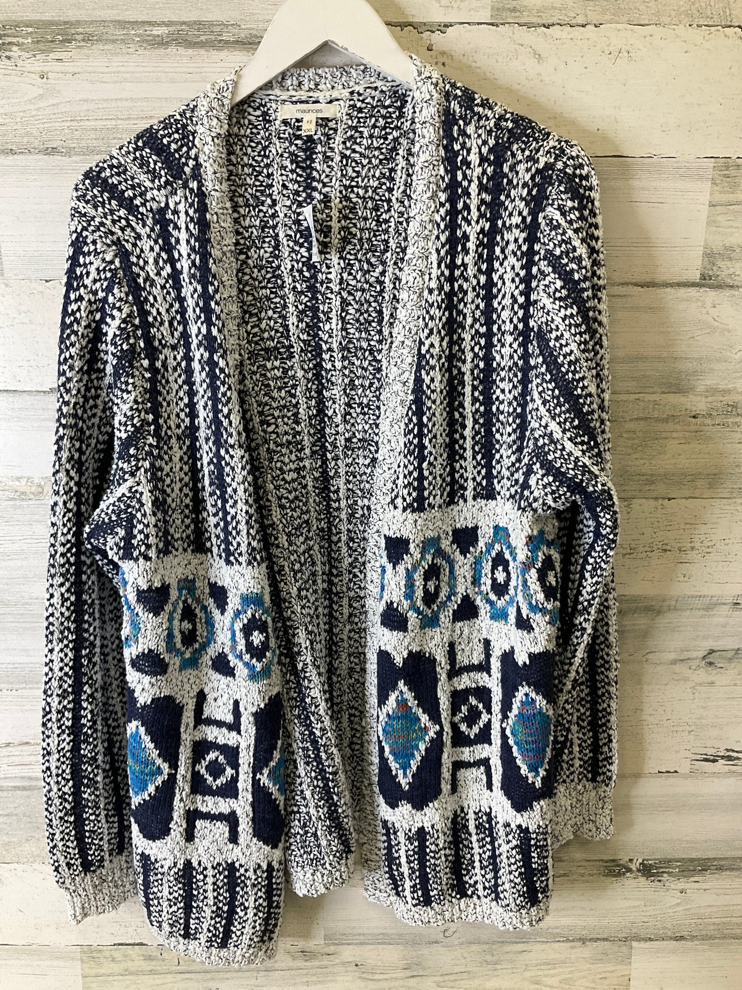 Sweater Cardigan By Maurices In Blue, Size: Xxl