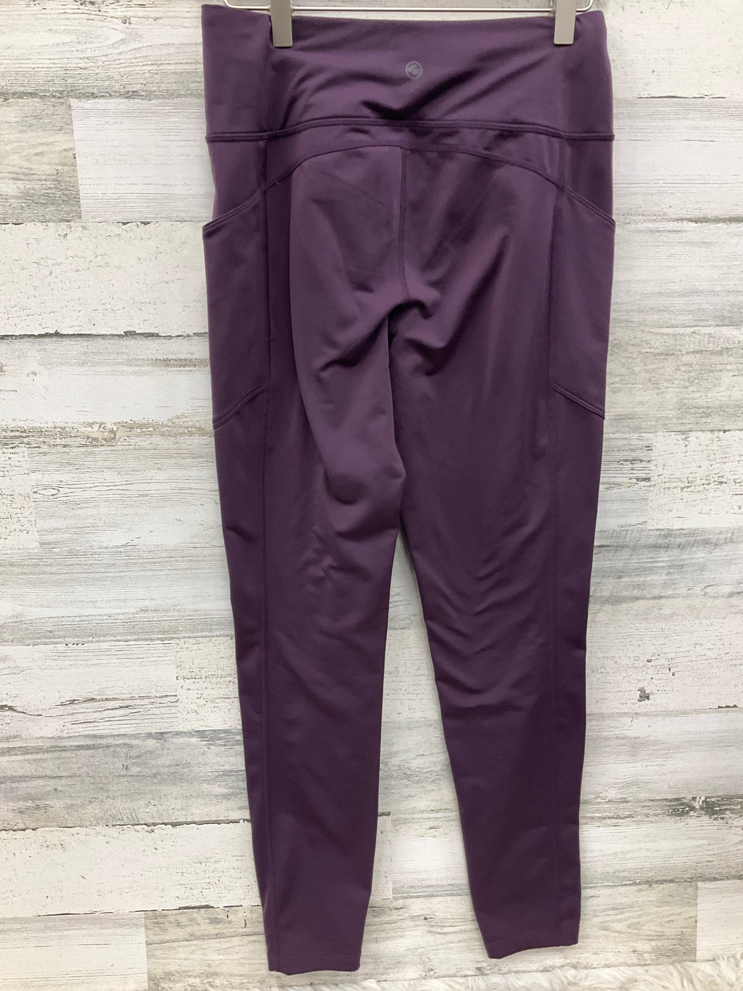 Athletic Leggings By Eddie Bauer In Purple, Size: M