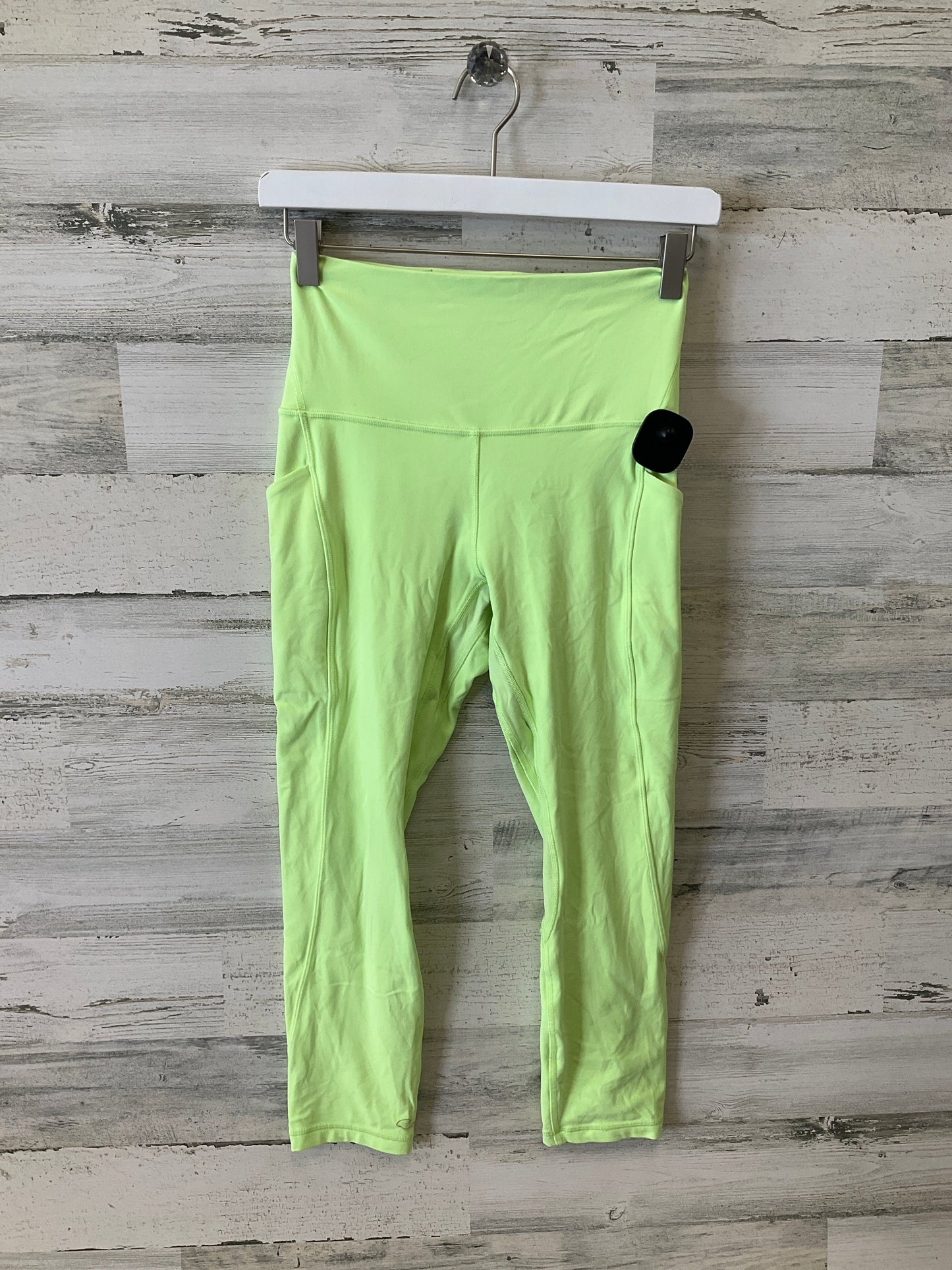 Athletic Leggings Capris By Lululemon In Yellow, Size: 6