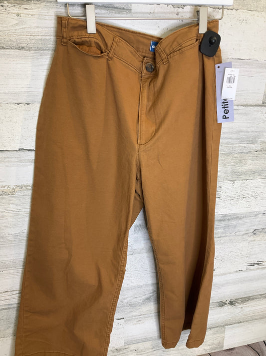 Gold Pants Cropped Old Navy, Size 14petite