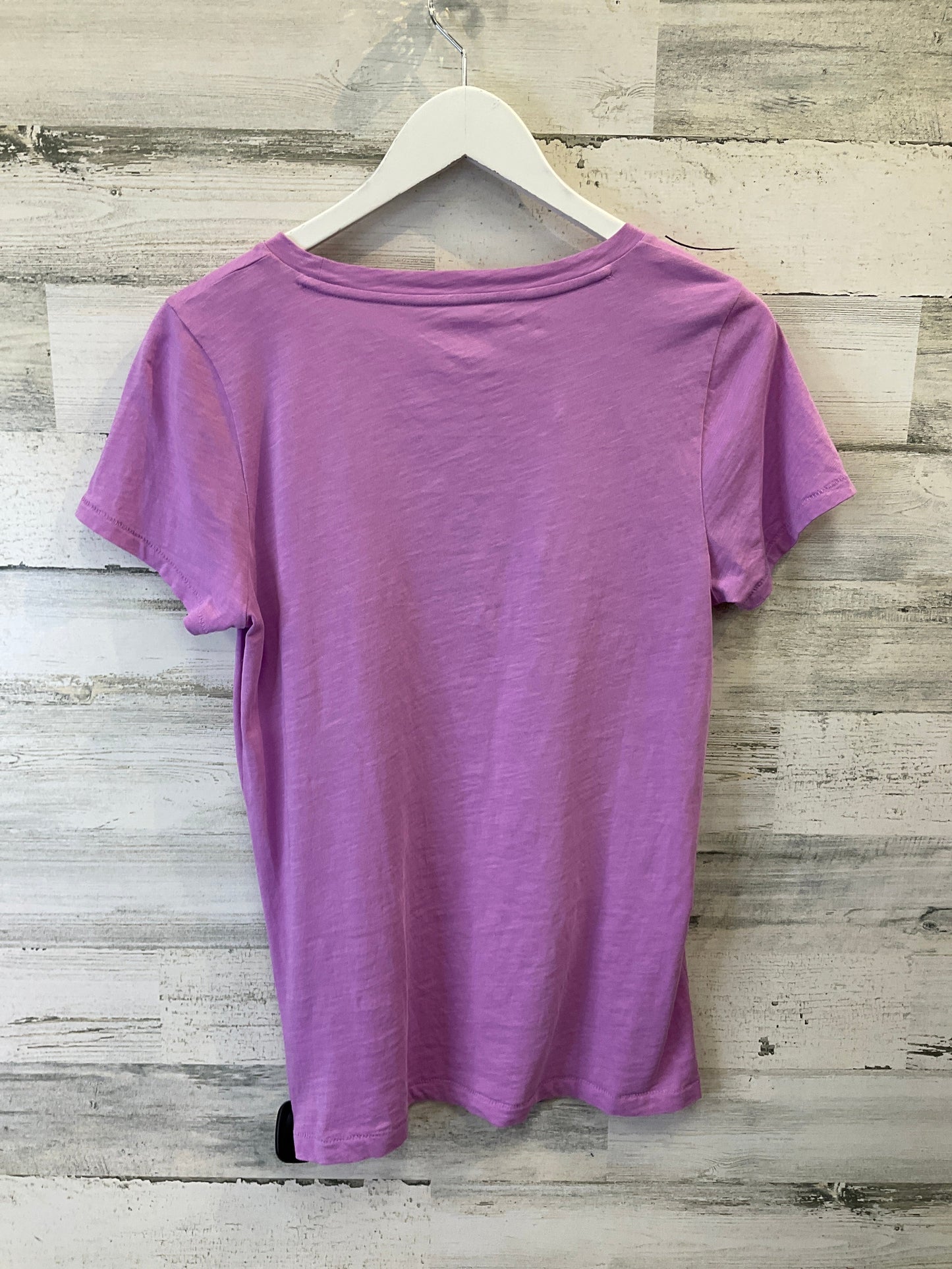 Purple Top Short Sleeve Basic J. Crew, Size M