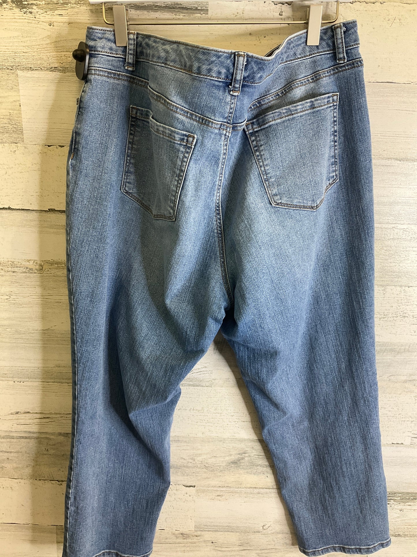 Jeans Cropped By Style And Company In Blue Denim, Size: 14