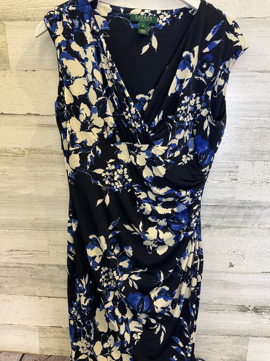 Blue Dress Casual Midi Ralph Lauren, Size M