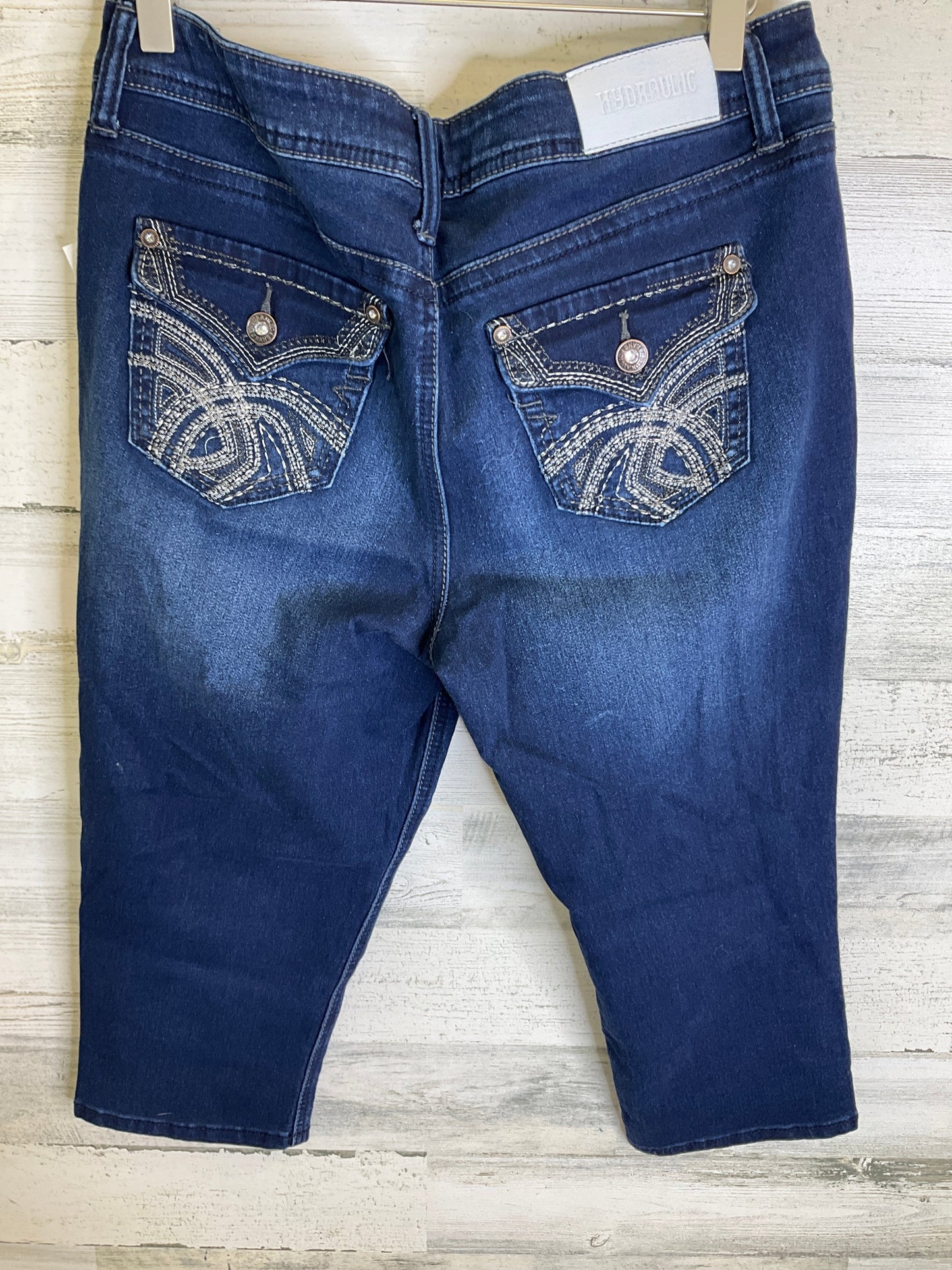 Blue Denim Capris Hydraulic, Size 10