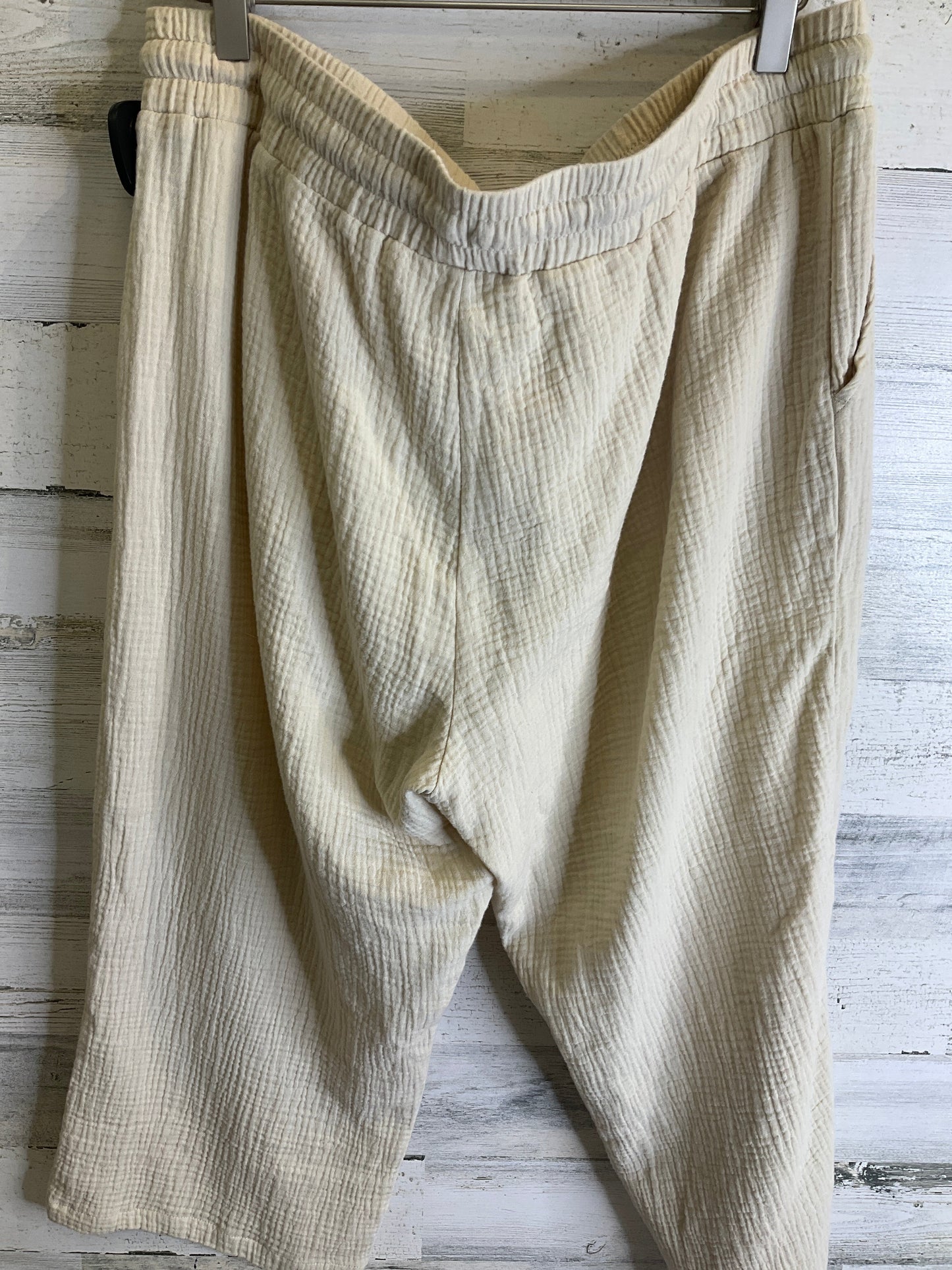 Capris By Belle By Kim Gravel In Tan, Size: 12